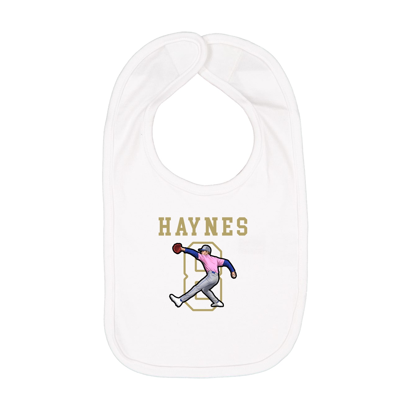 Infant Bib — Shirsey in White