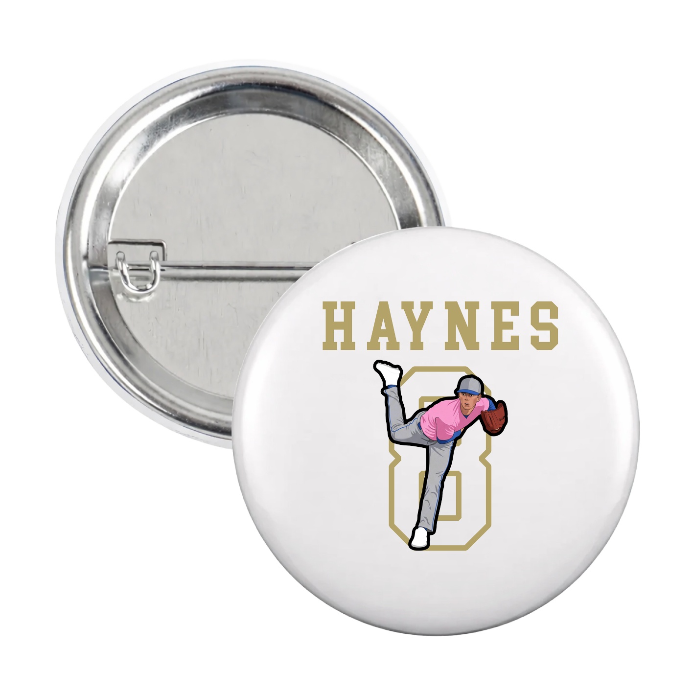 Game Day Button — Shirsey in White