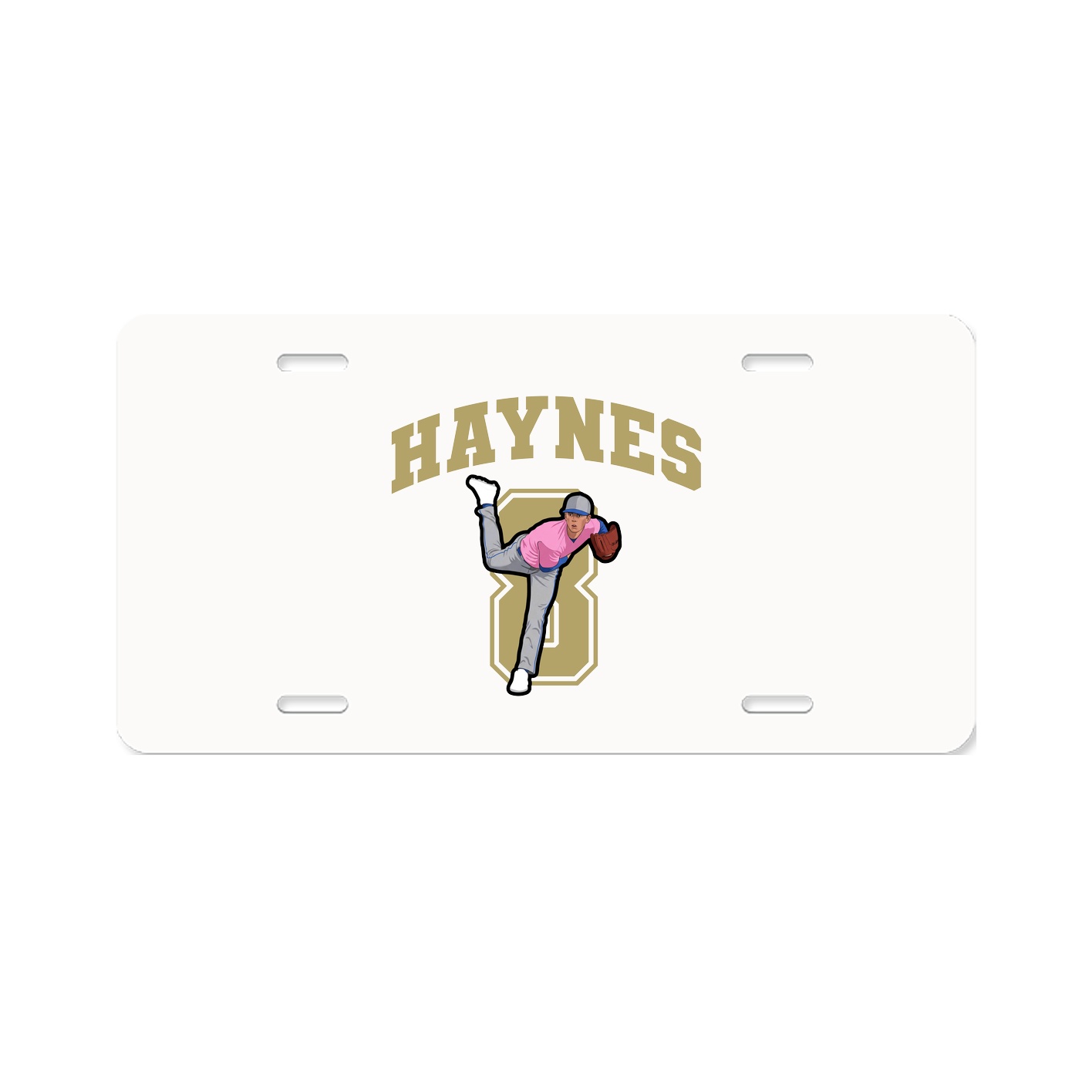 License Plate — Number in Classic