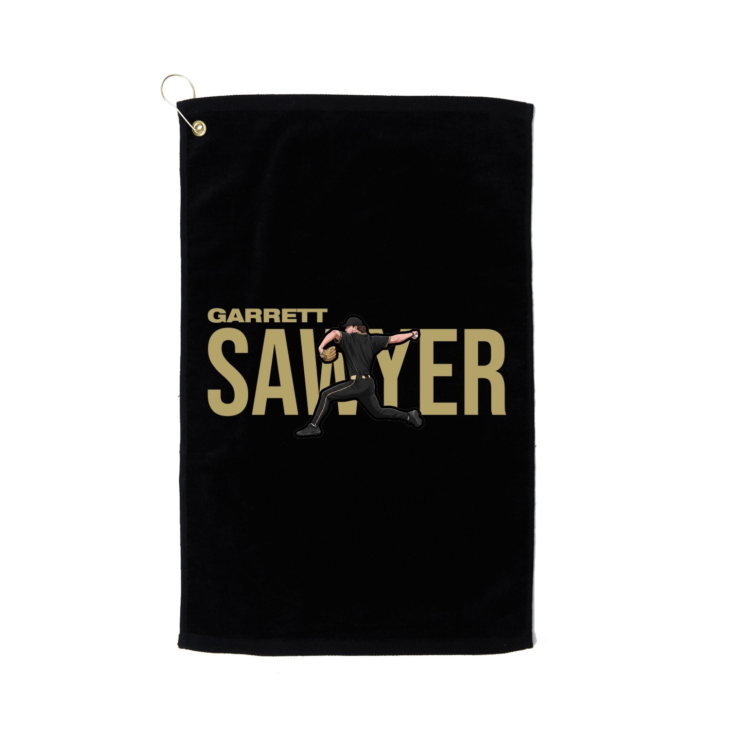 Golf Towel — Player Name in Black