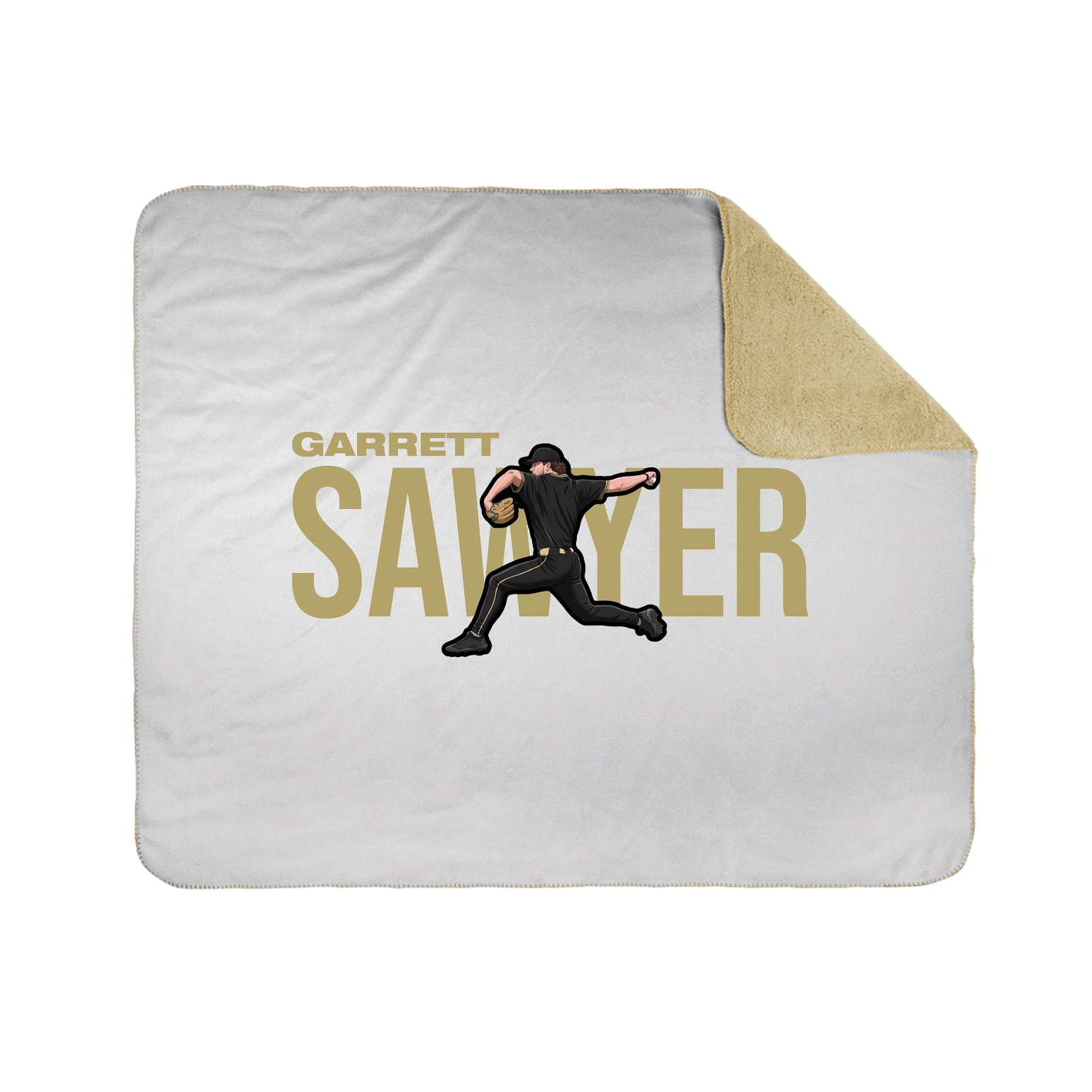 Throw Blanket — Player Name in White