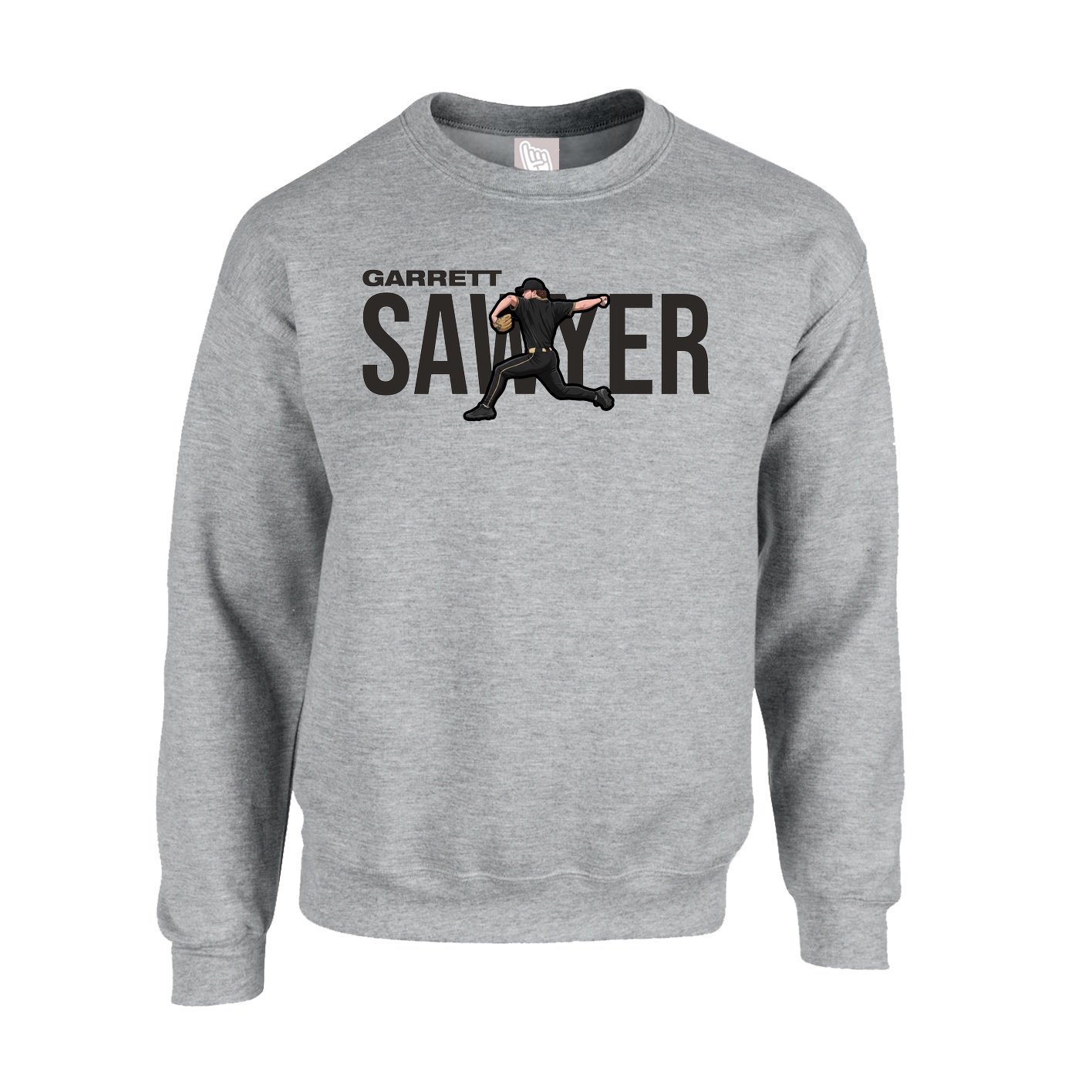 Fleece Crew — Player Name in Grey
