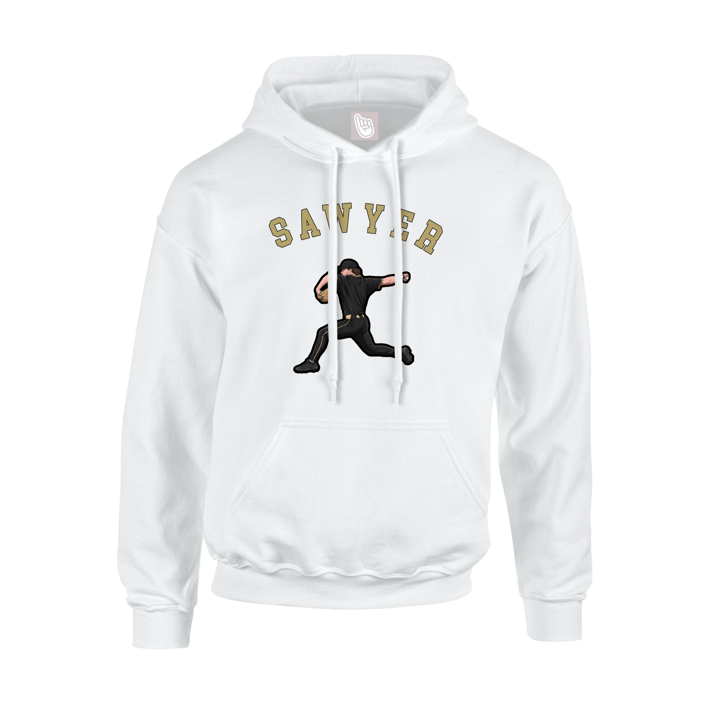 Hoodie — Shirsey Arch in White