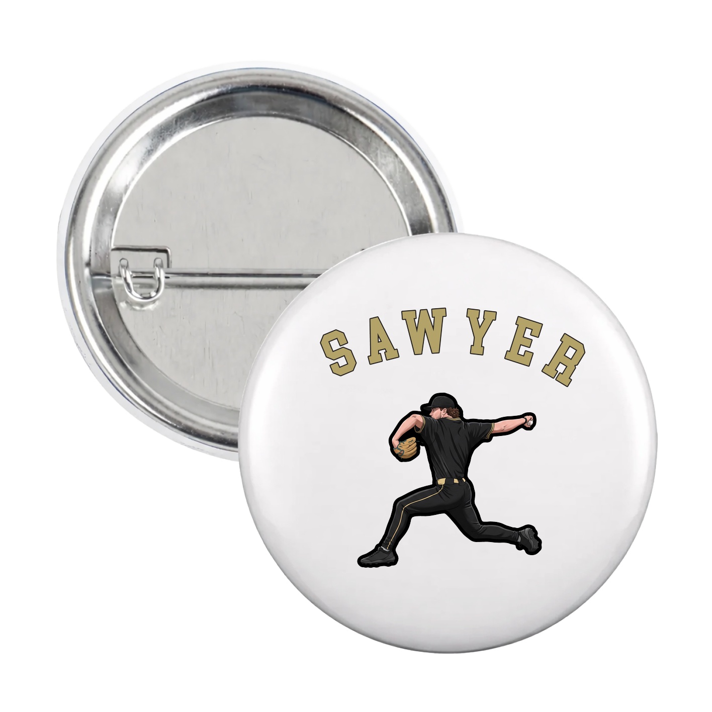 Game Day Button — Shirsey Arch in White