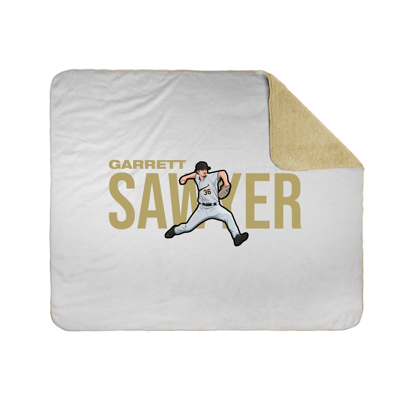 Throw Blanket — Player Name in White