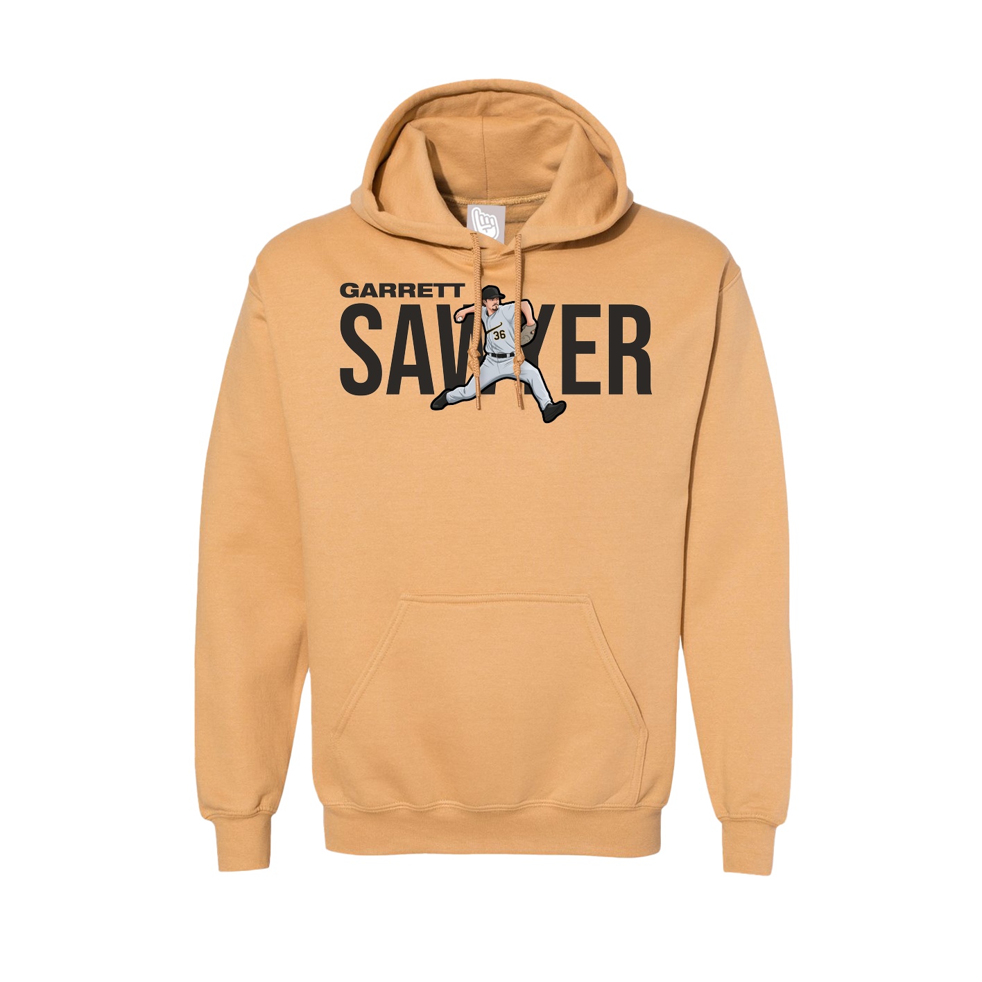 Hoodie — Player Name in Vegas Gold