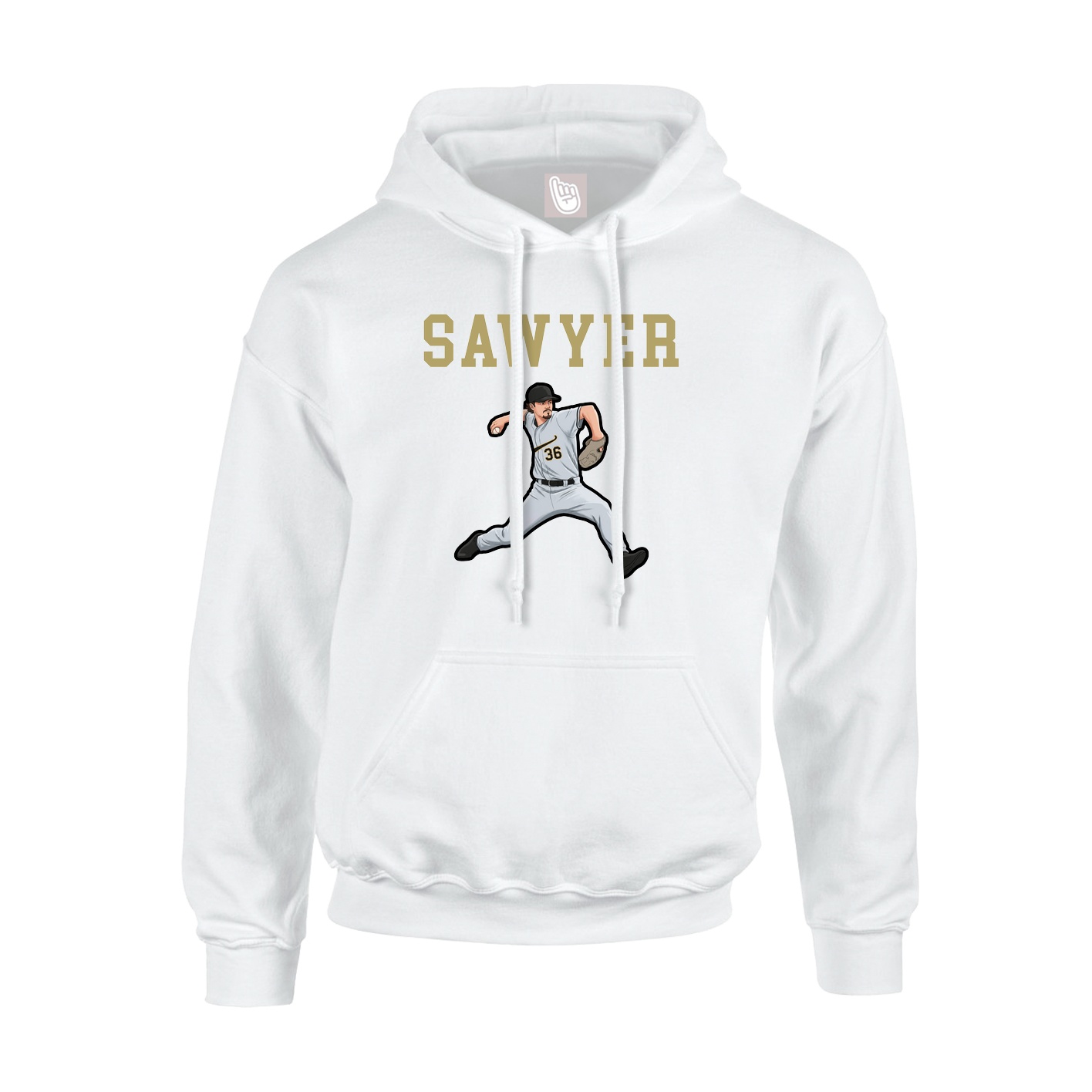 Youth Hoodie — Shirsey in White