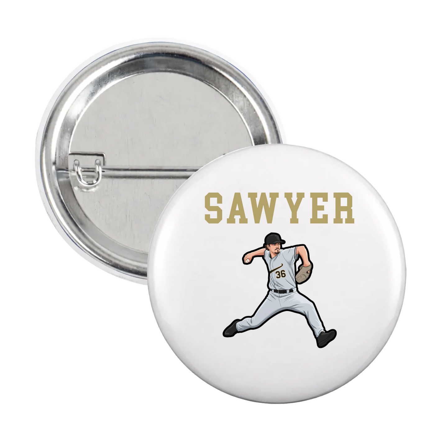 Game Day Button — Shirsey in White