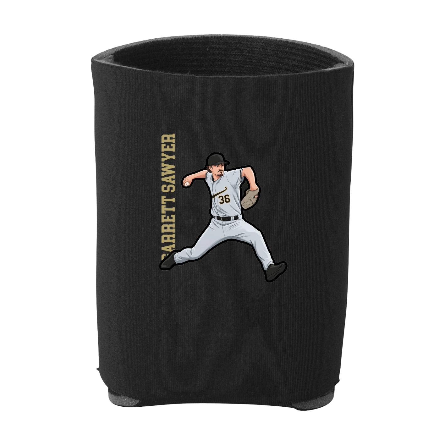 Can Holder — Name Vertical in Black