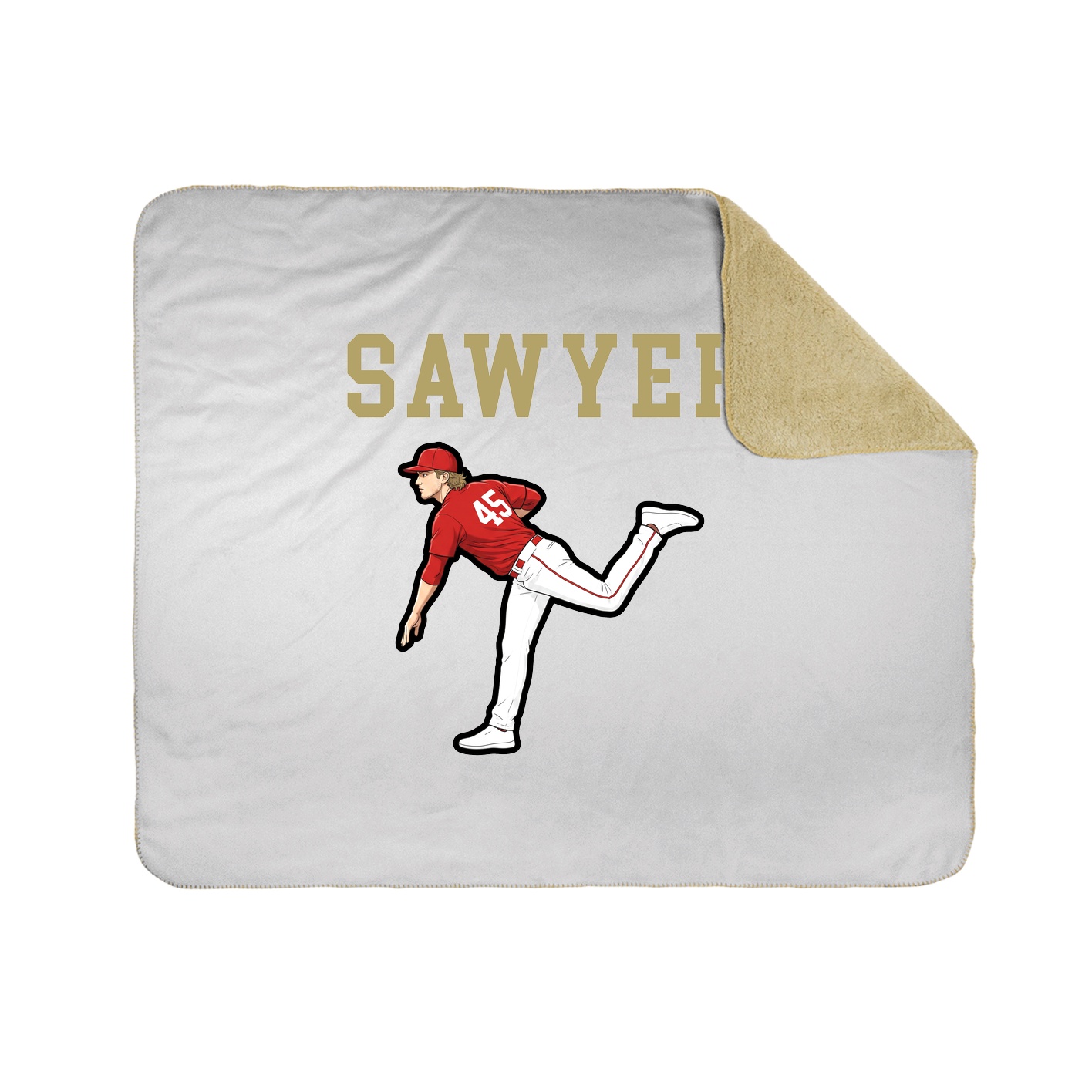 Throw Blanket — Shirsey in White