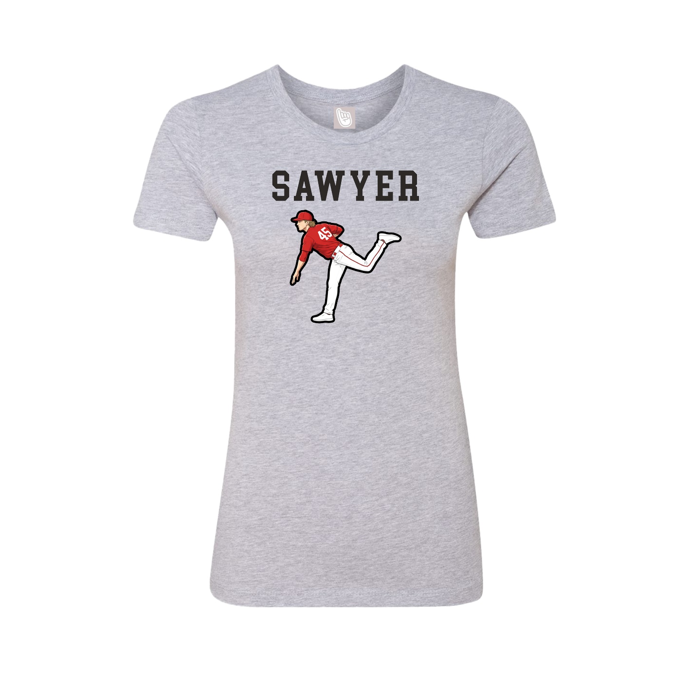 Fitted Women's Tee — Shirsey in Grey