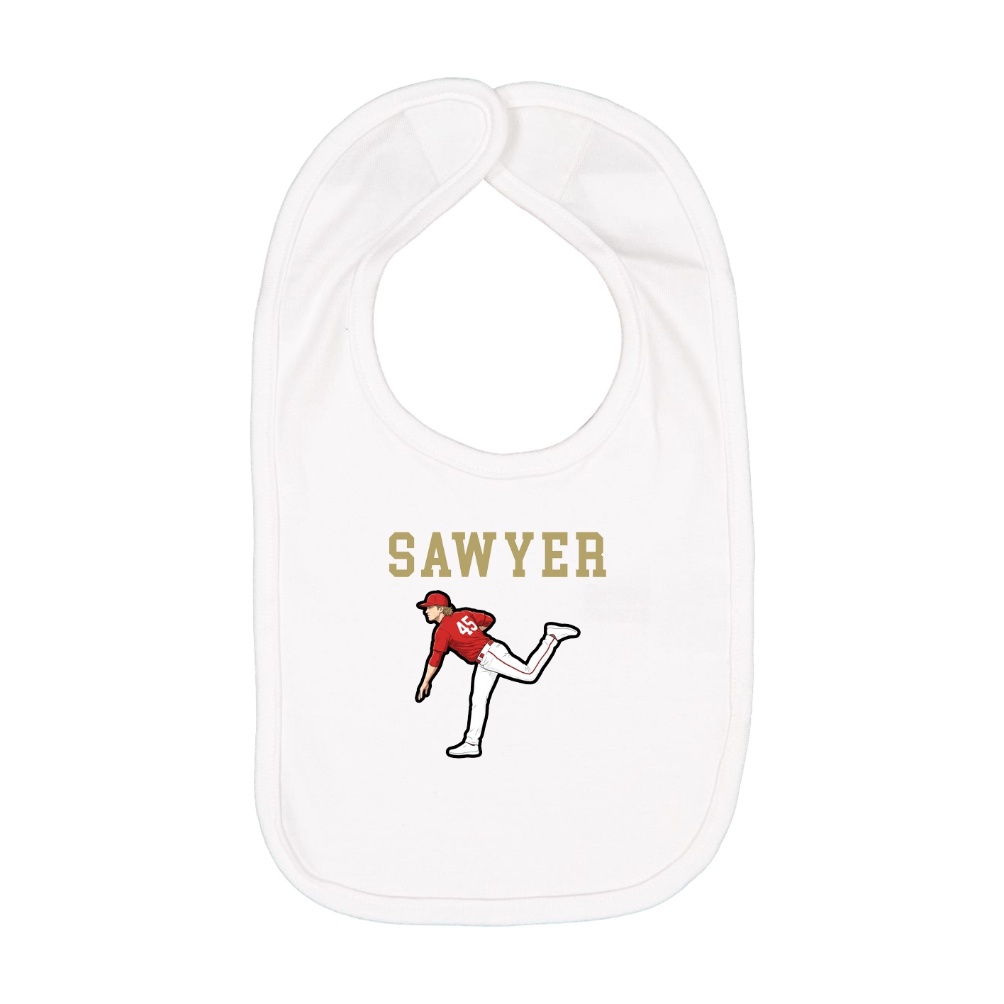 Infant Bib — Shirsey in White