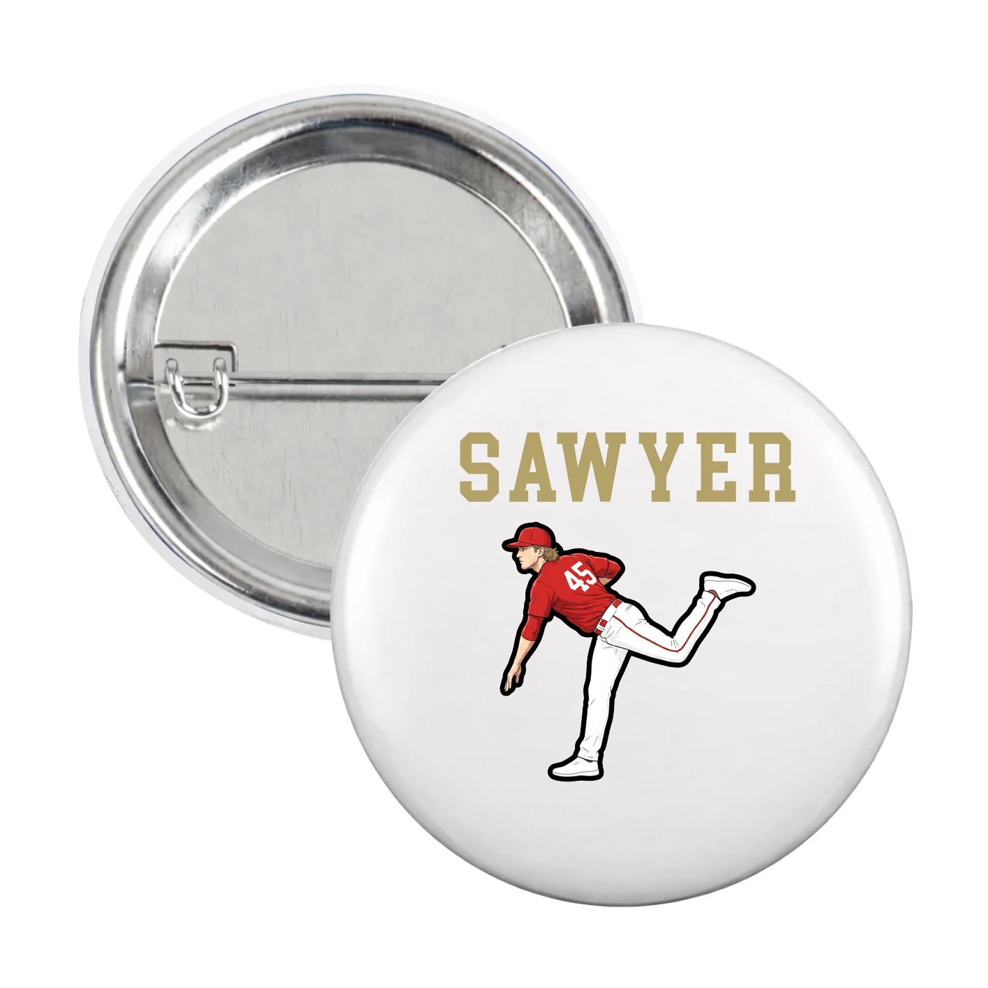 Game Day Button — Shirsey in White