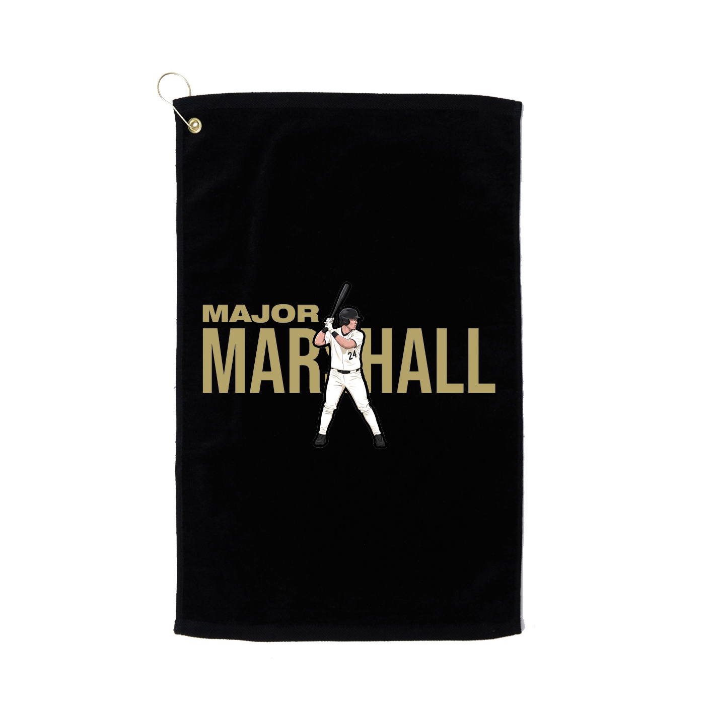 Golf Towel — Player Name in Black