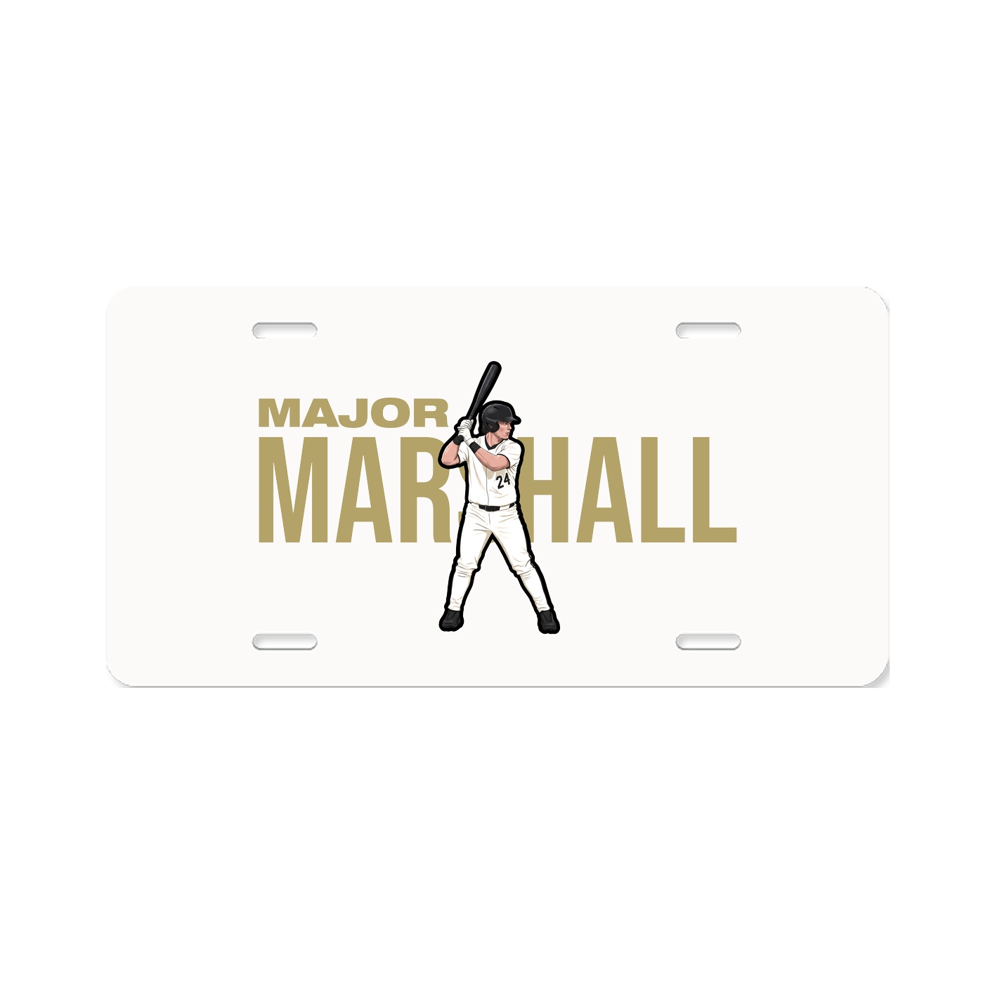 License Plate — Player Name in Classic