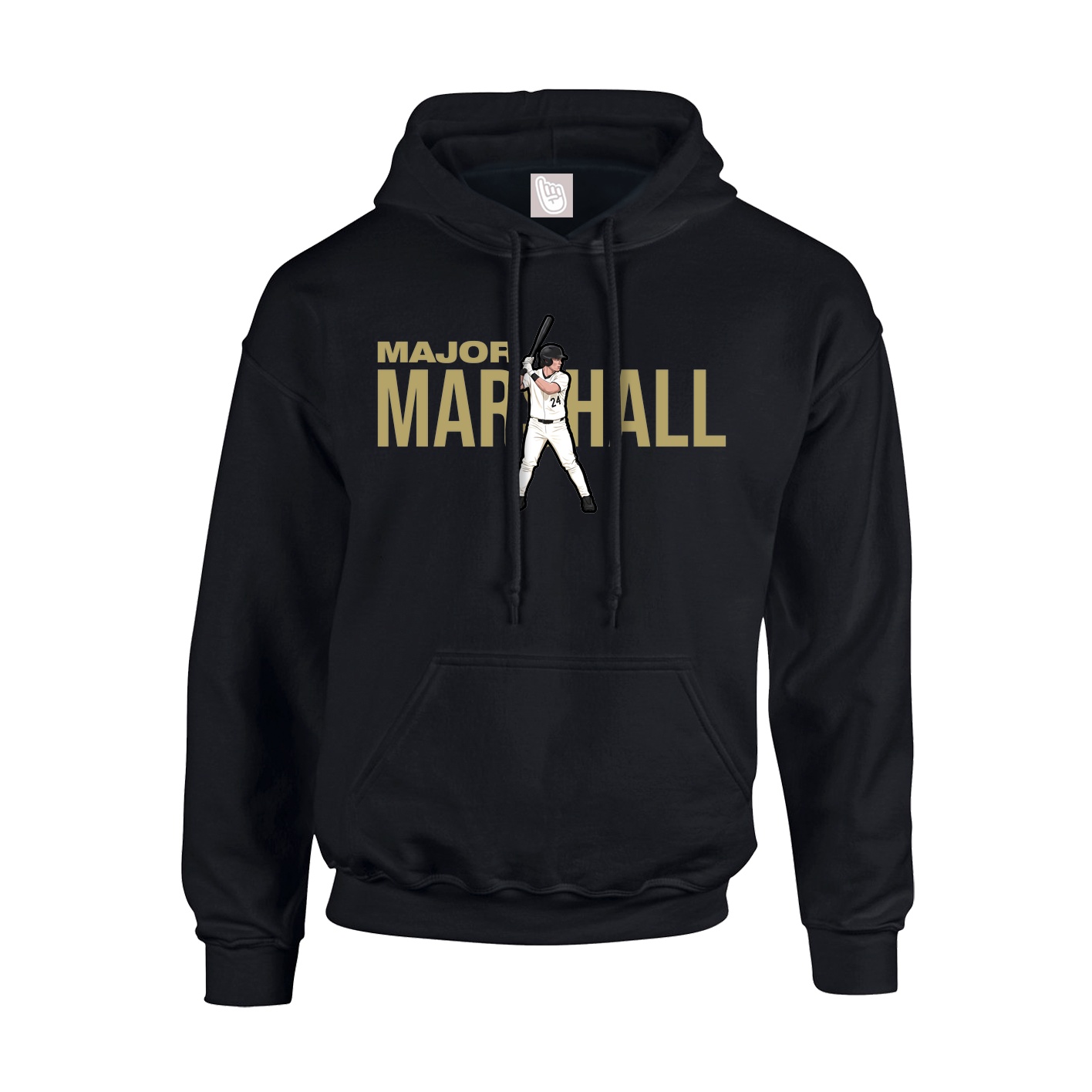 Hoodie — Player Name in Black
