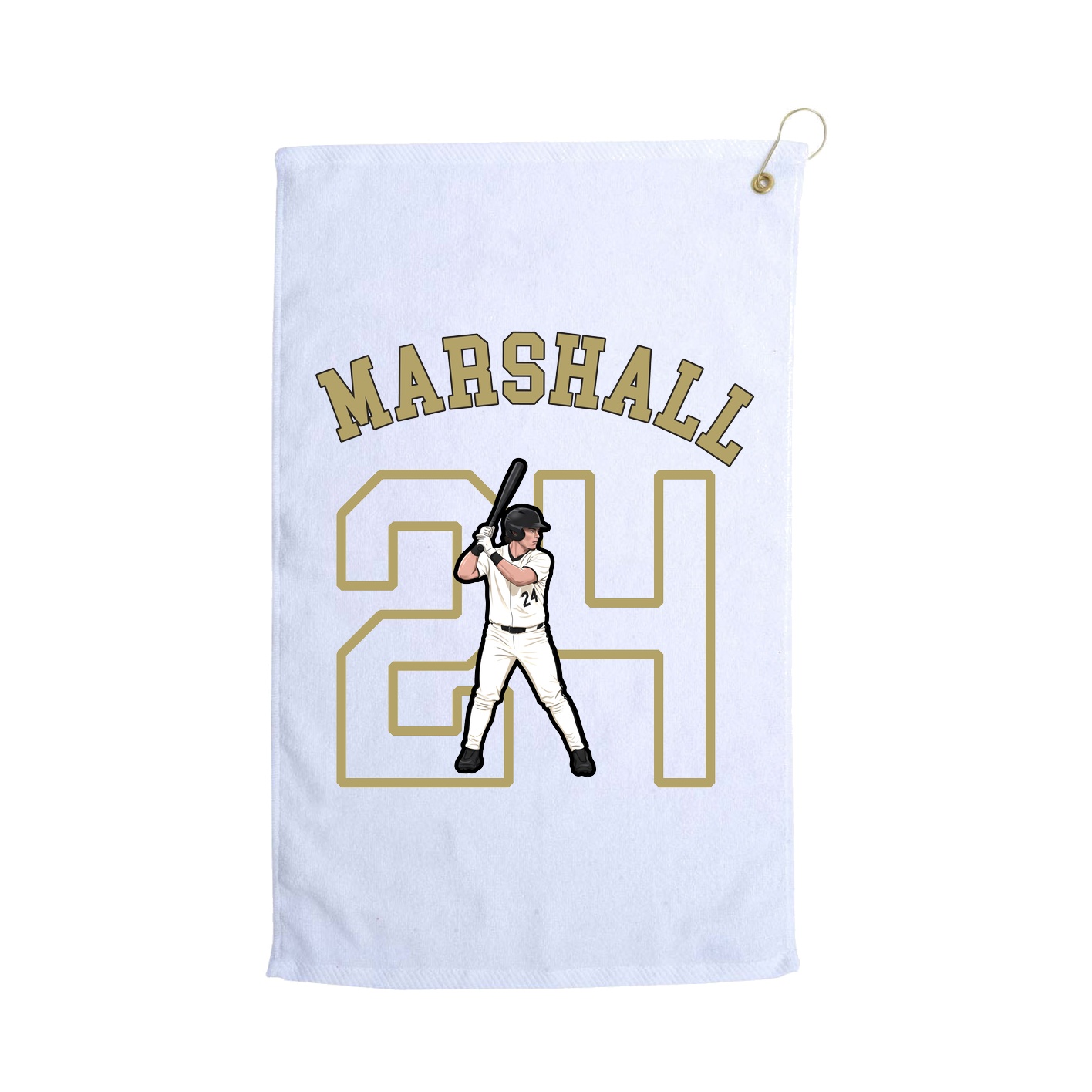 Golf Towel — Shirsey Arch in White