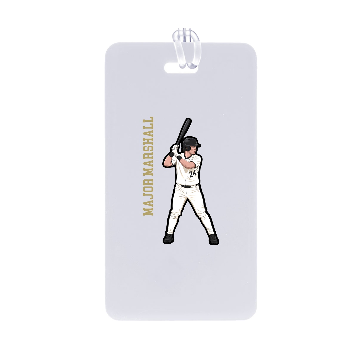 Bag Tag — Name Vertical in Classic