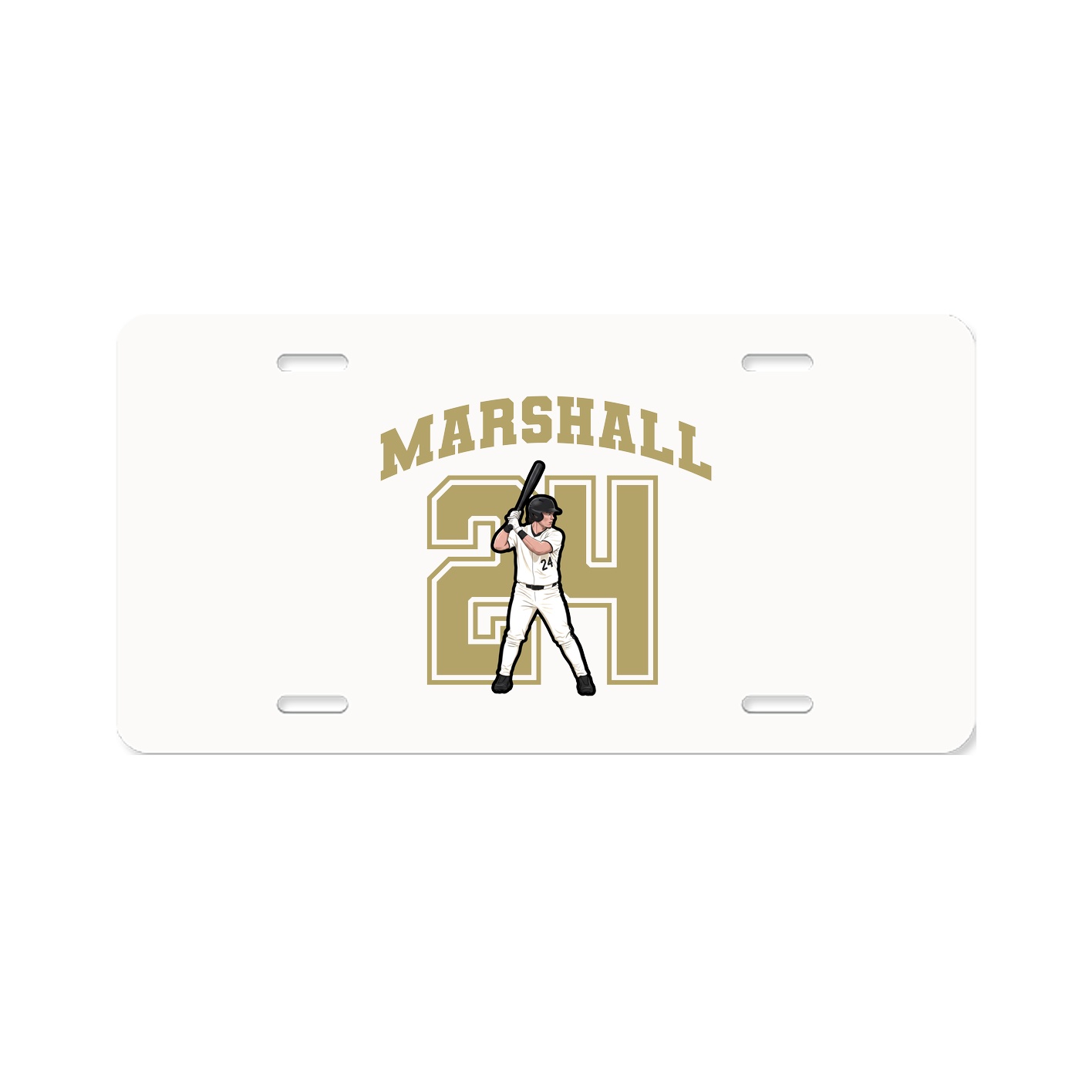License Plate — Number in Classic