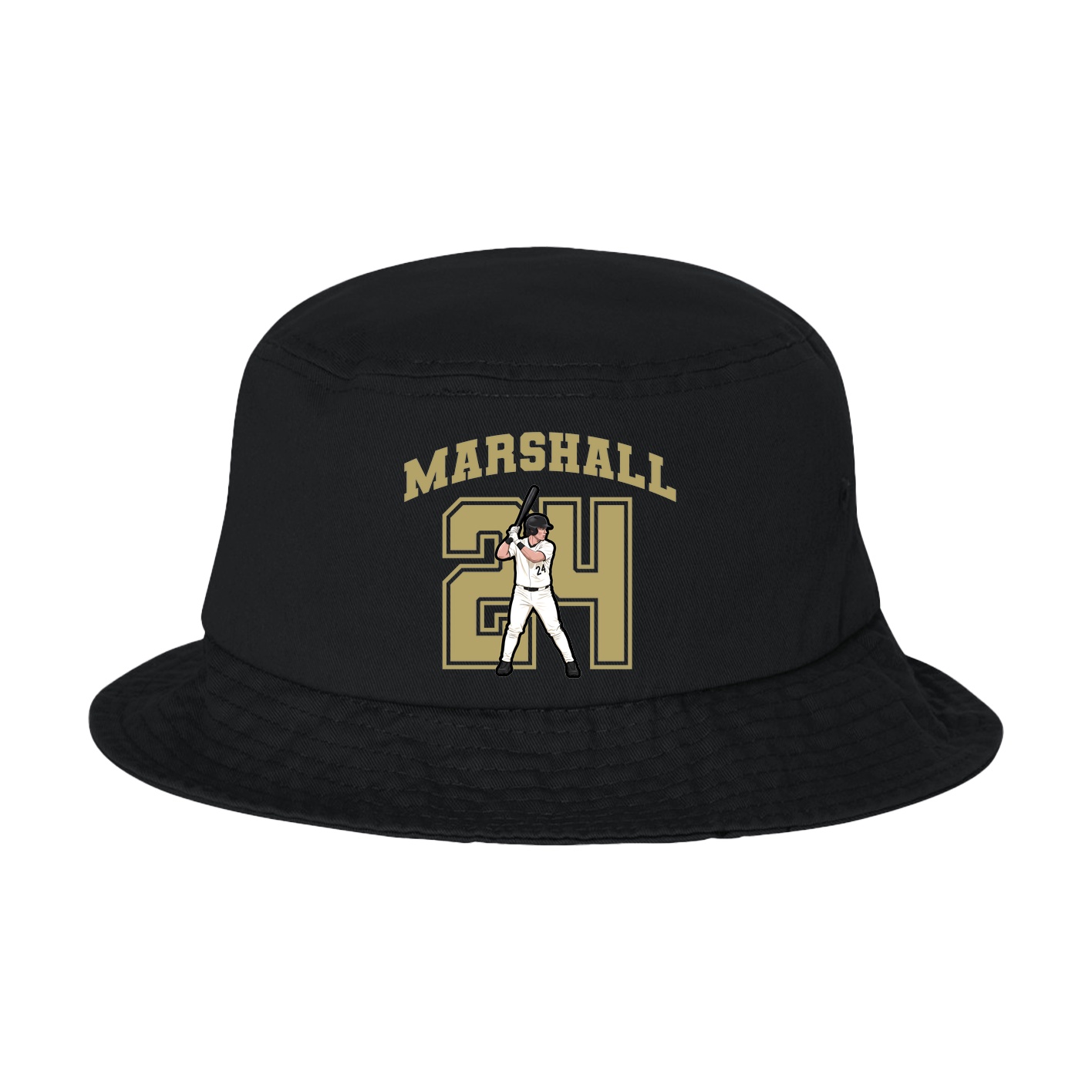 Bucket Cap — Number in Black