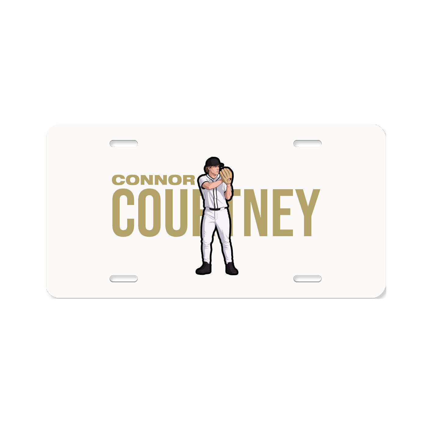 License Plate — Player Name in Classic
