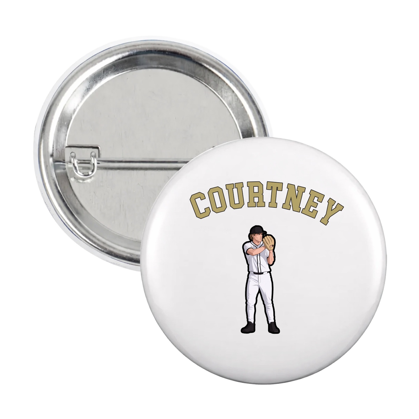 Game Day Button — Shirsey Arch in White