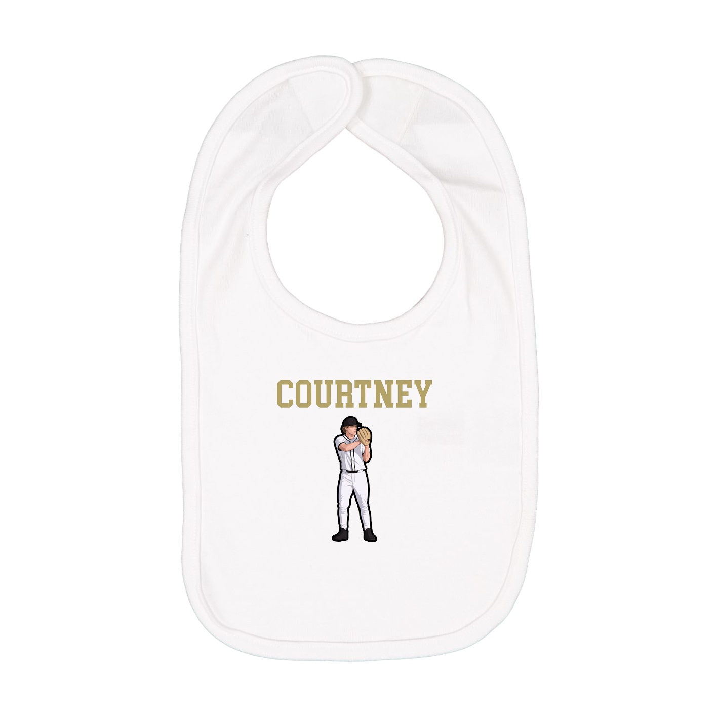 Infant Bib — Shirsey in White