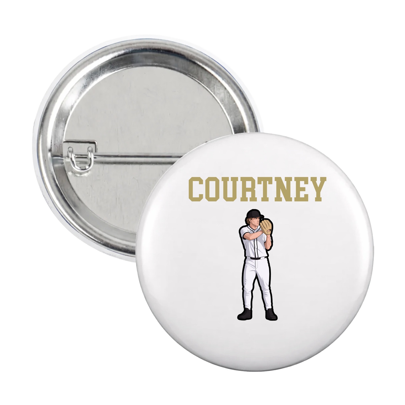 Game Day Button — Shirsey in White