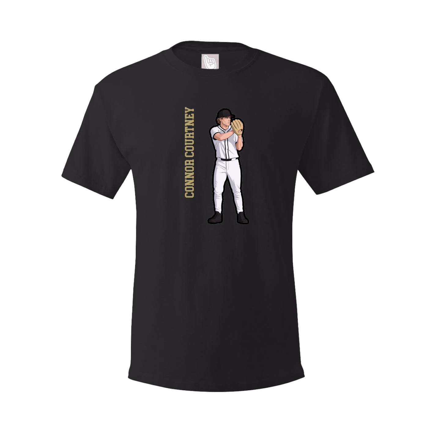 Tee — Name Vertical in Black