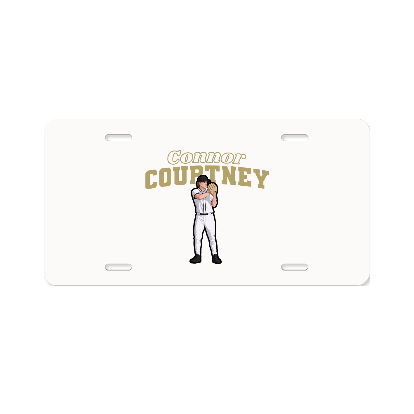 License Plate — Name Arch in Classic