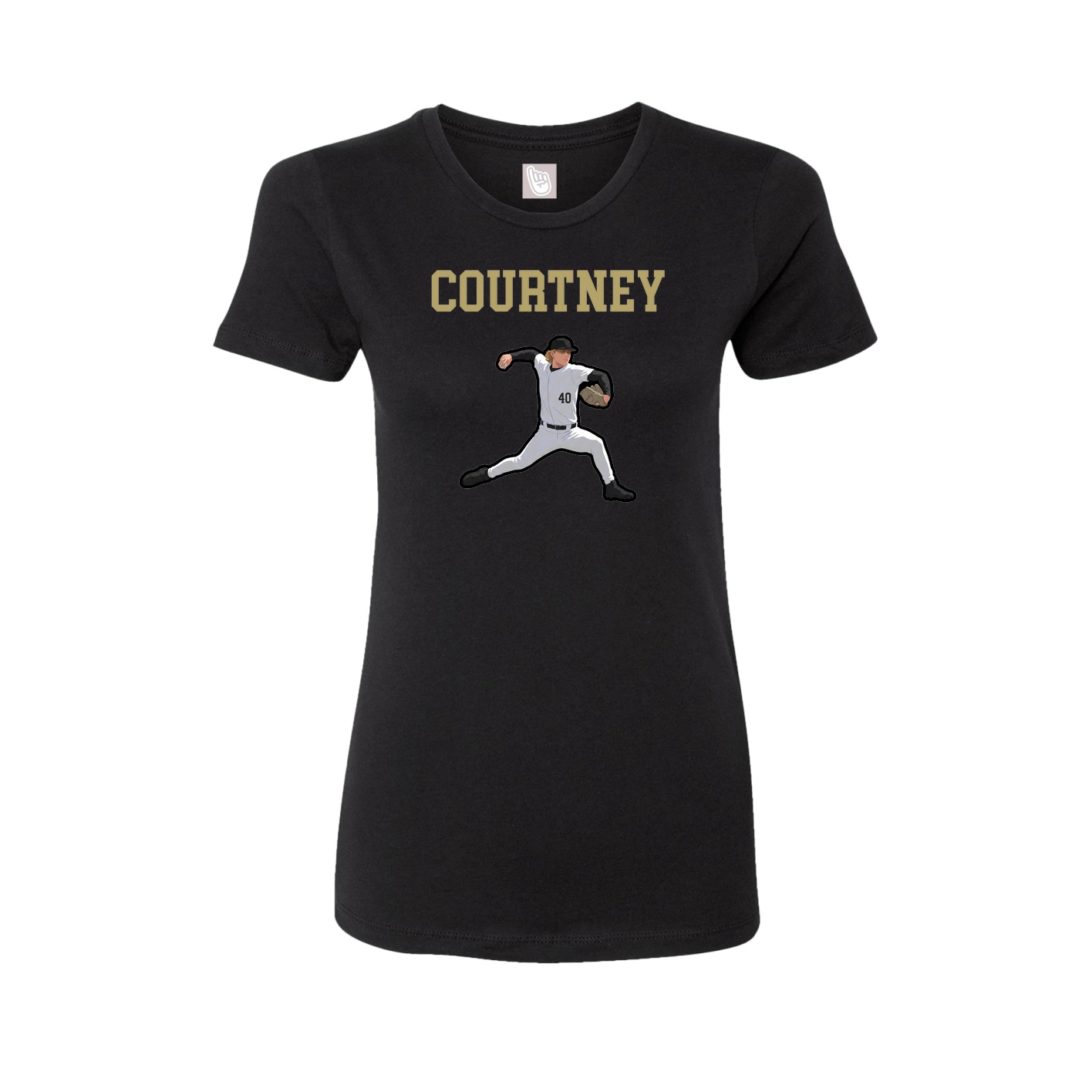 Fitted Women's Tee — Shirsey in Black