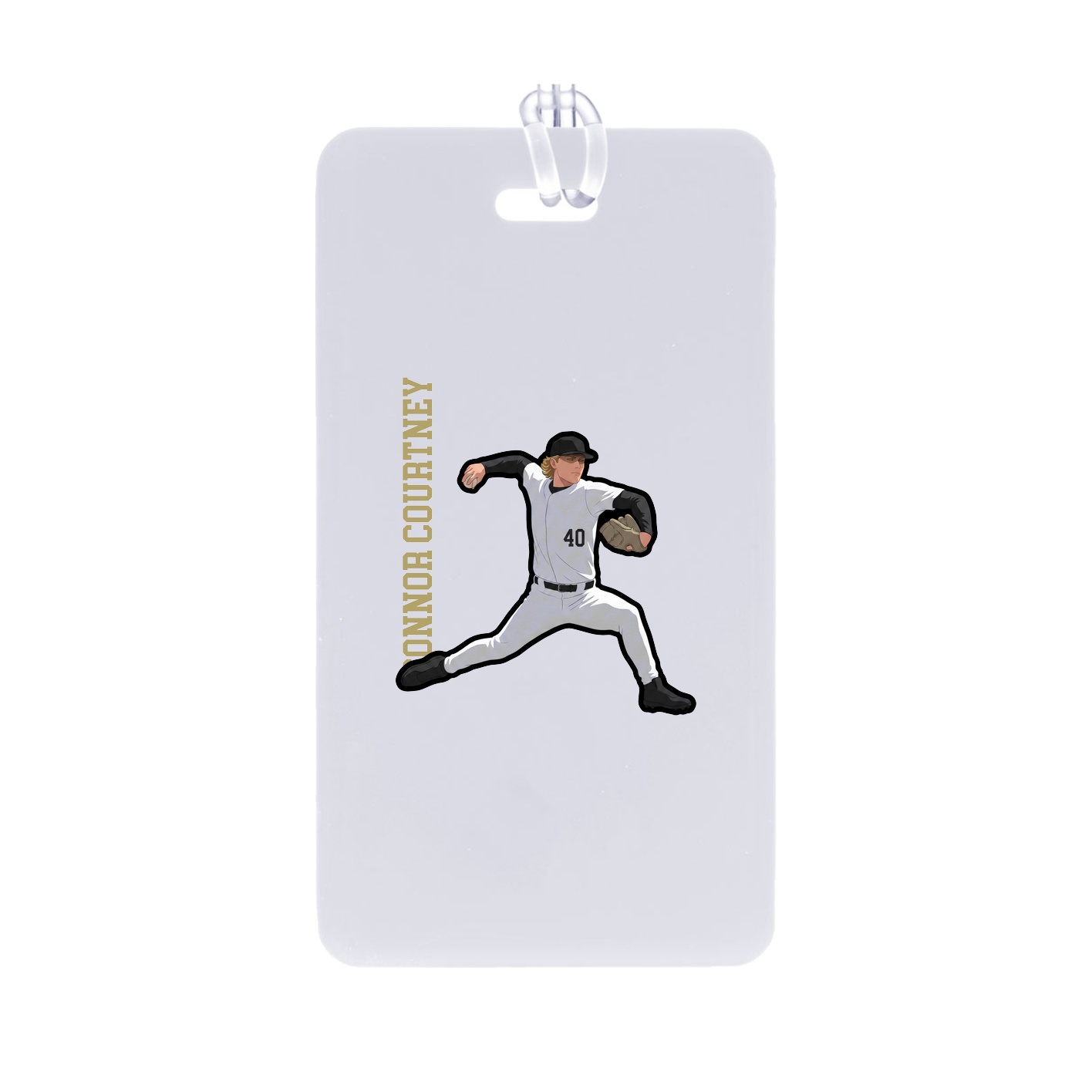 Bag Tag — Name Vertical in Classic