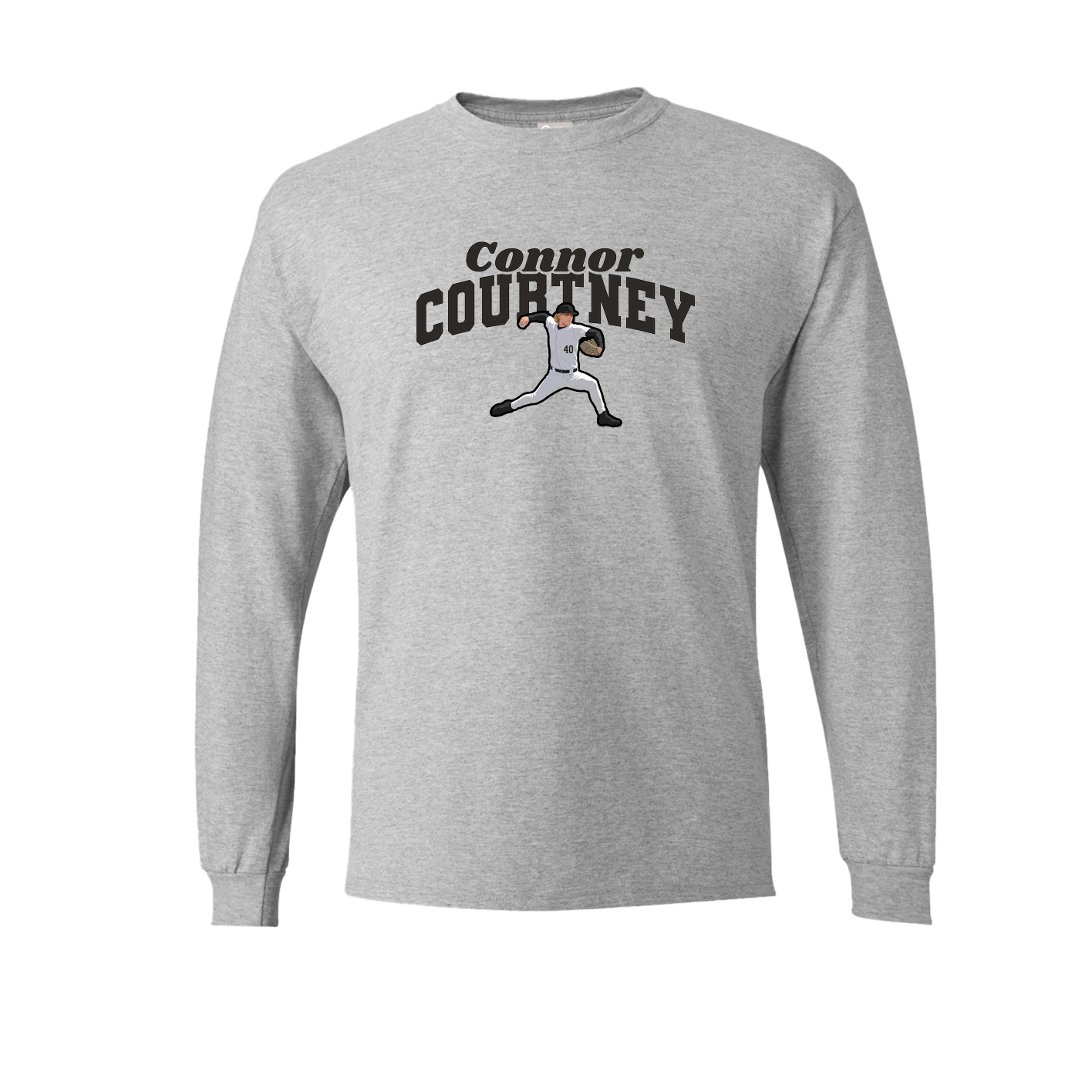 Long Sleeve Tee — Signature Arch in Grey
