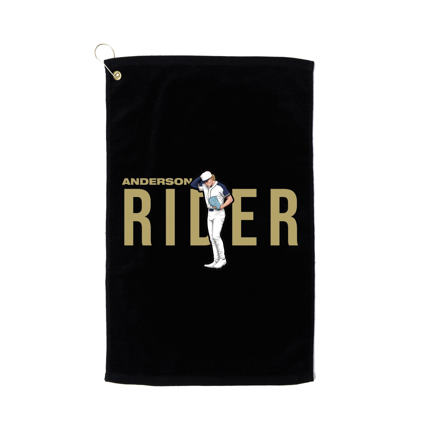 Golf Towel — Player Name in Black
