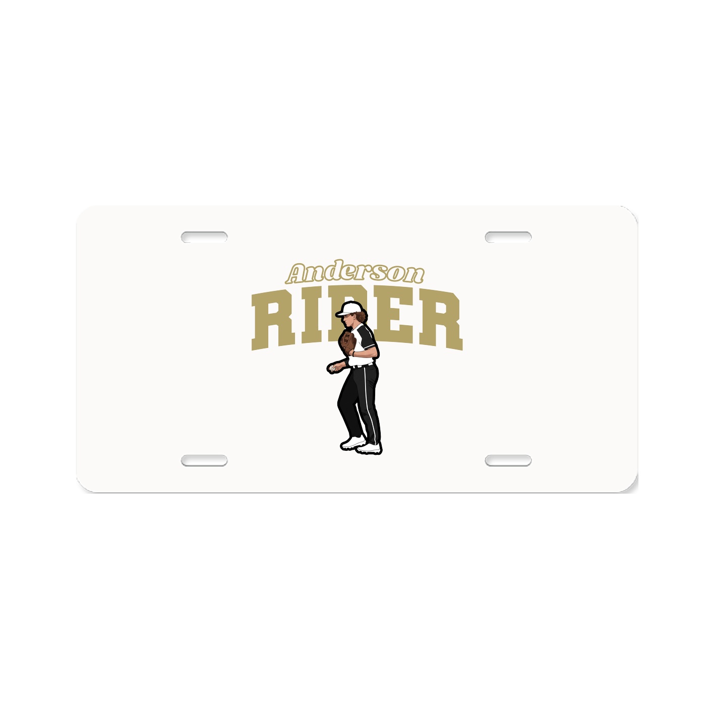 License Plate — Name Arch in Classic