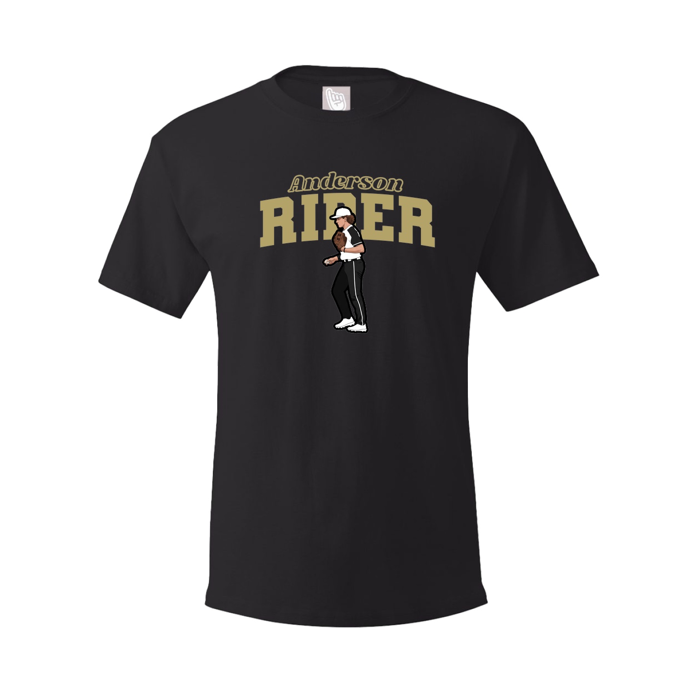 Youth Tee — Name Arch in Black