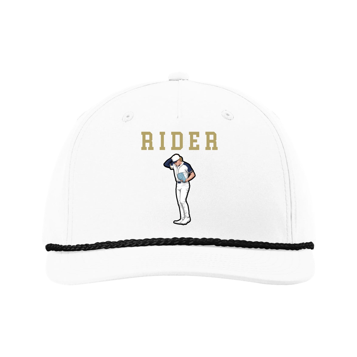 Five-Panel Classic Rope Cap — Shirsey in White