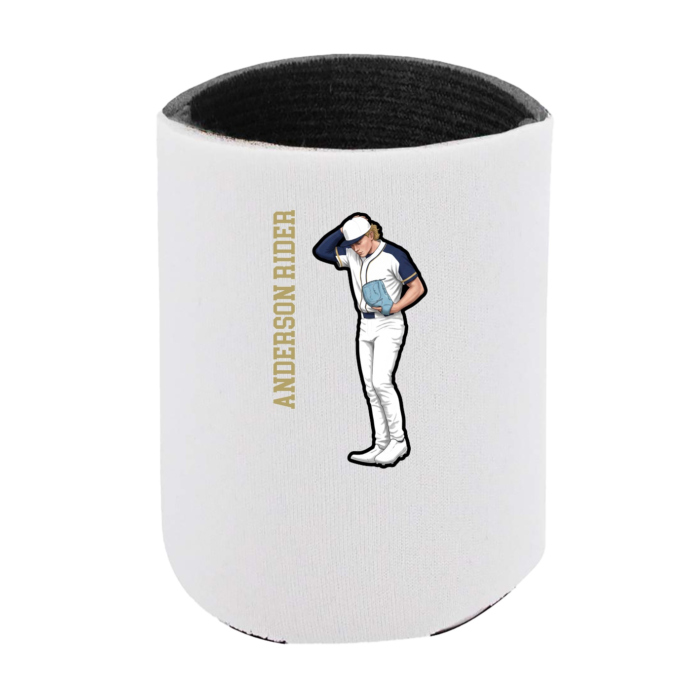 Can Holder — Name Vertical in White