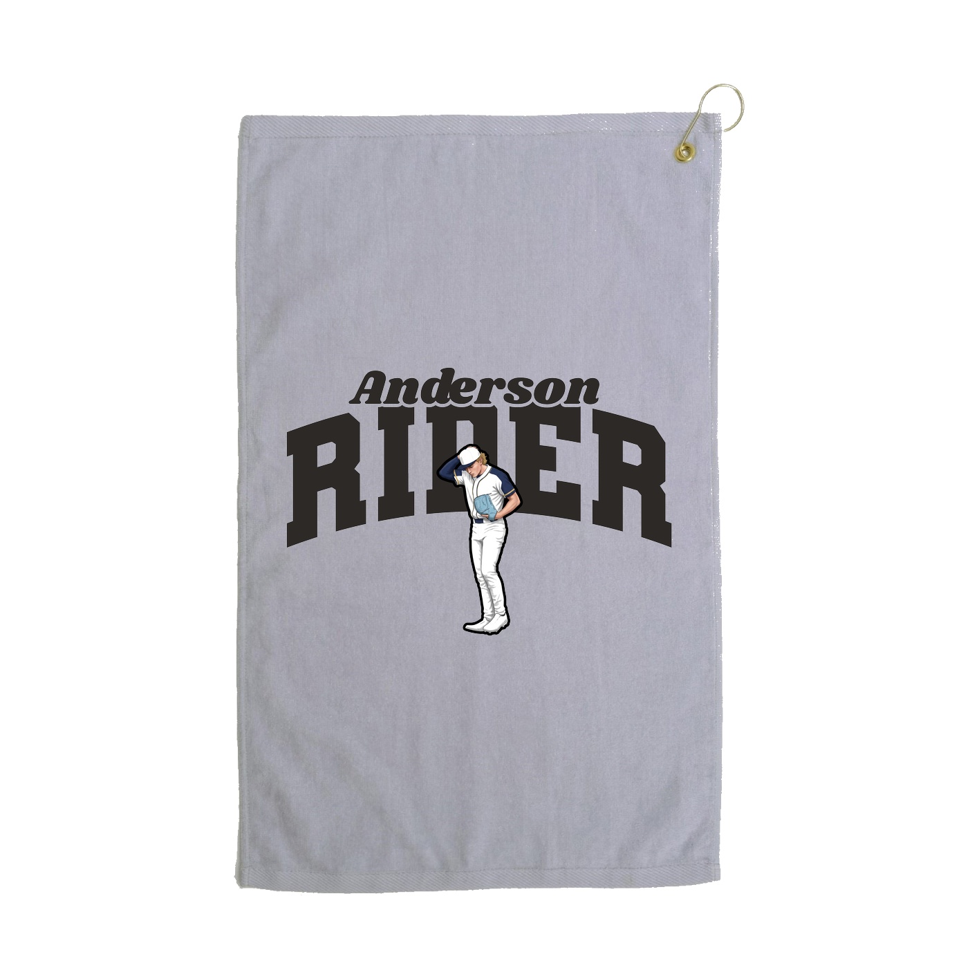 Golf Towel — Signature Arch in Grey