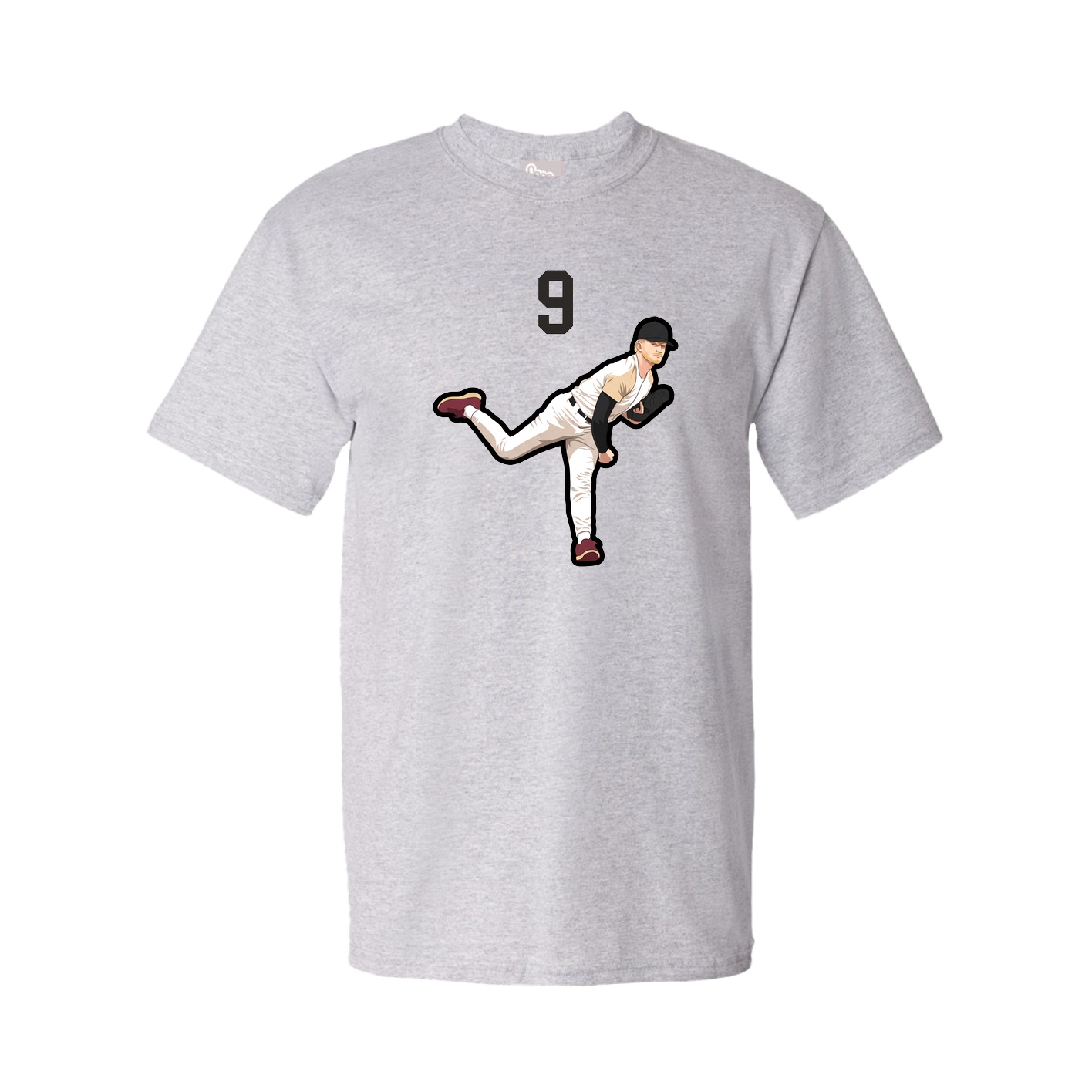 Youth Tee — Number Top in Grey