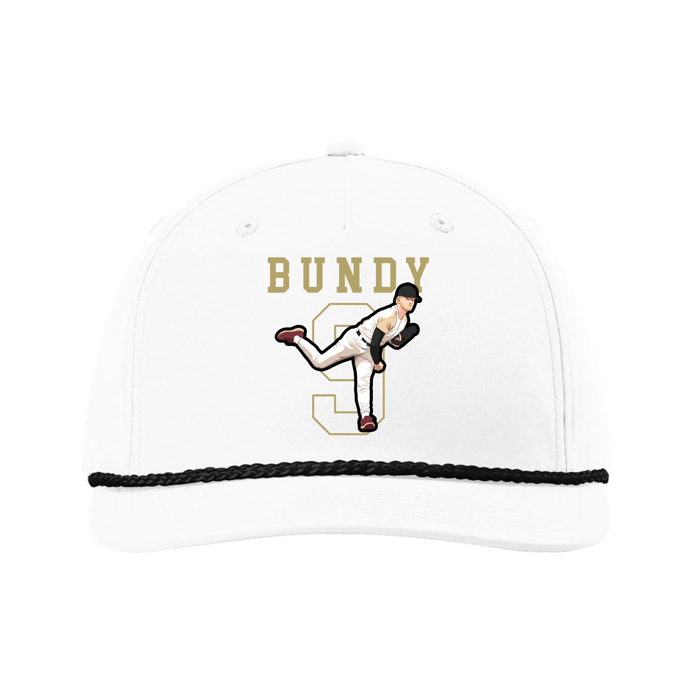 Five-Panel Classic Rope Cap — Shirsey in White
