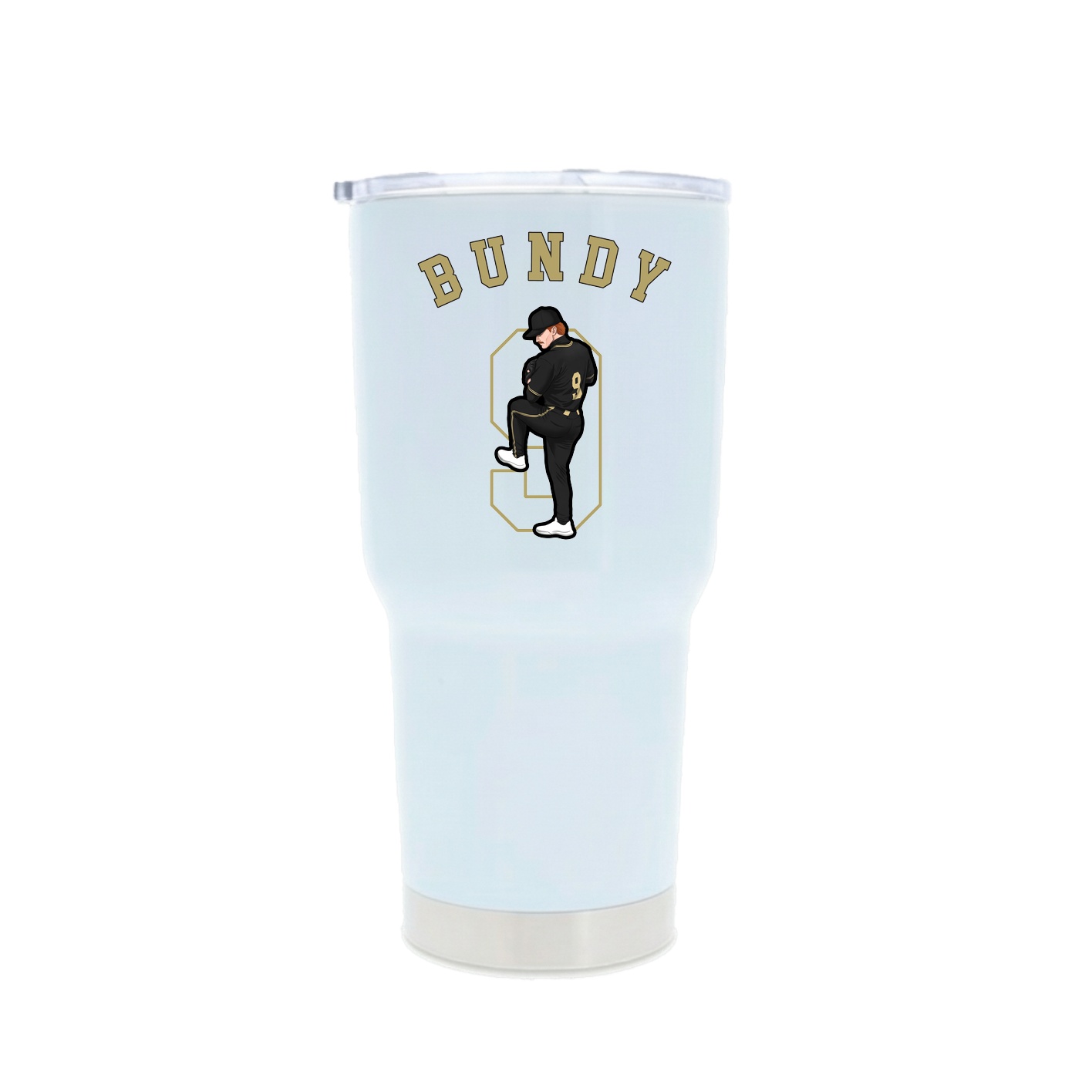 30oz Stainless Steel Tumbler — Shirsey Arch in White