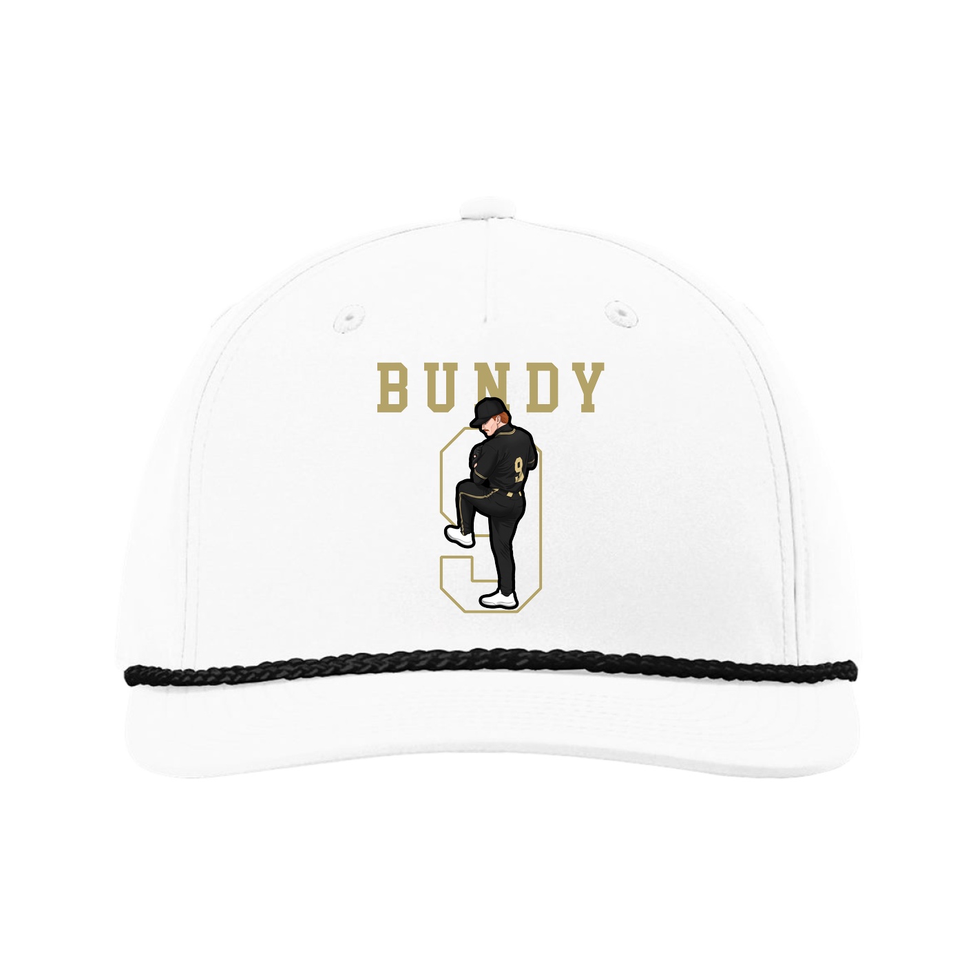 Five-Panel Classic Rope Cap — Shirsey in White