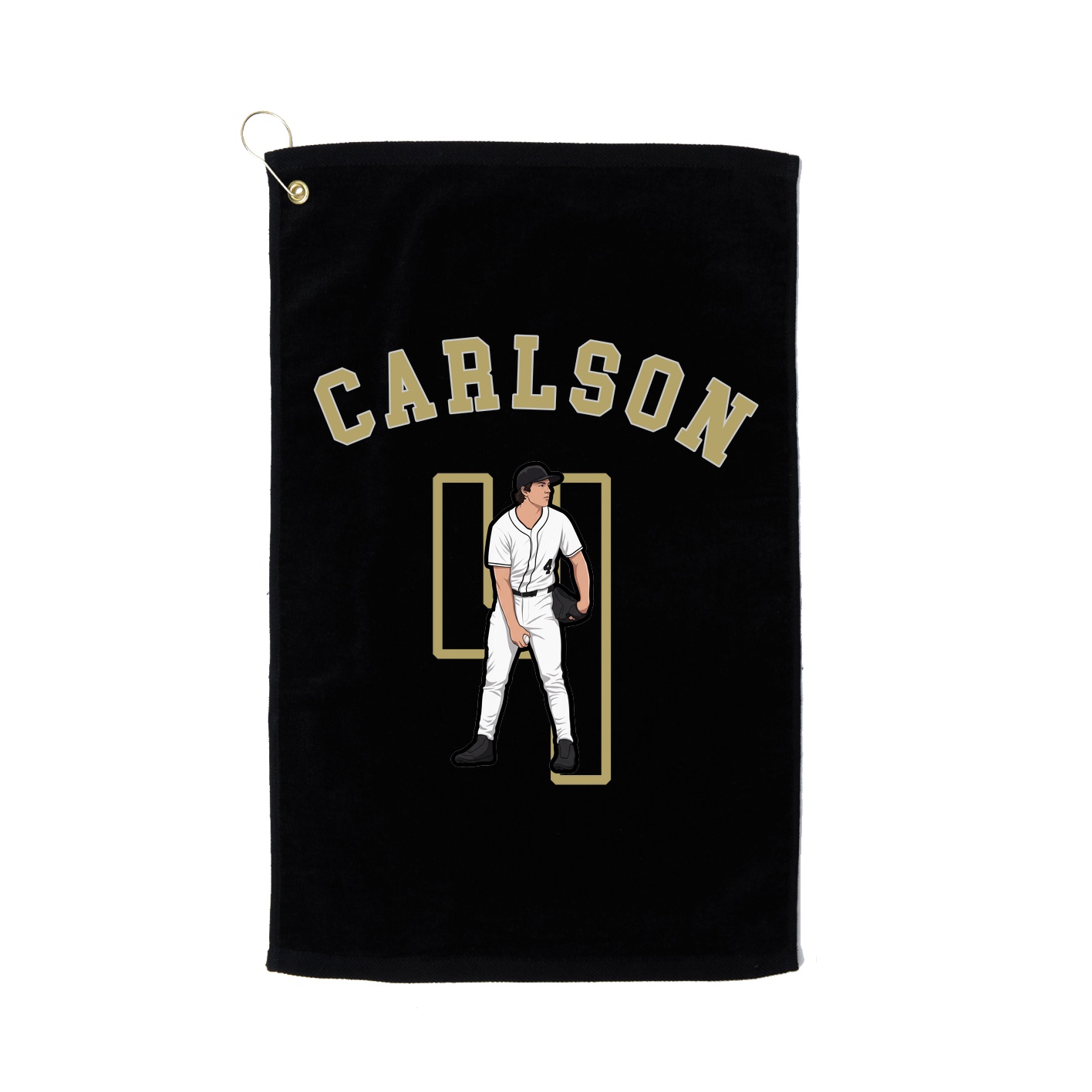 Golf Towel — Shirsey Arch in Black
