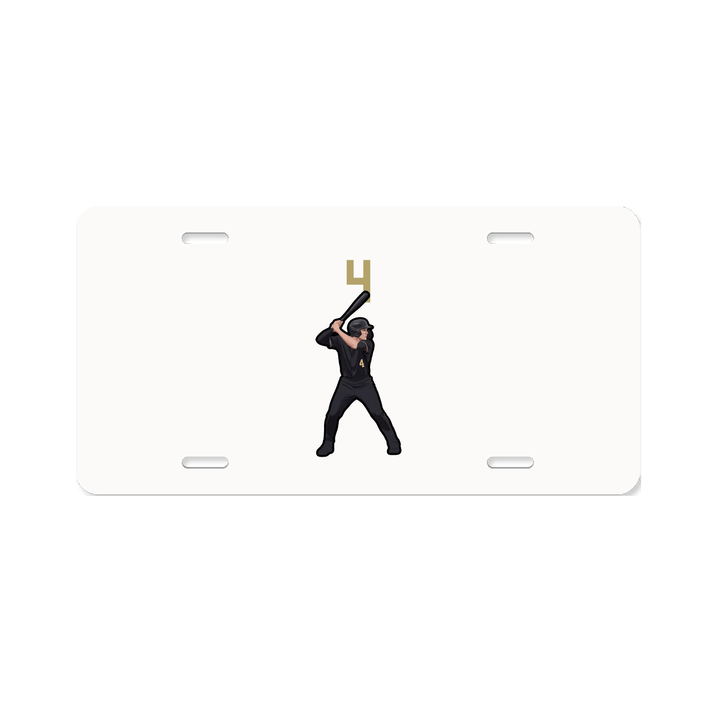 License Plate — Number Top in Classic