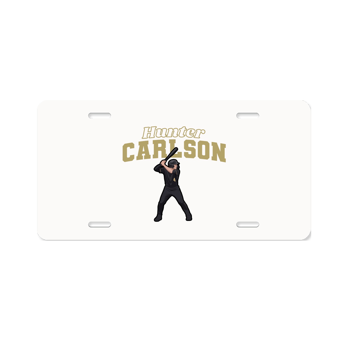 License Plate — Name Arch in Classic