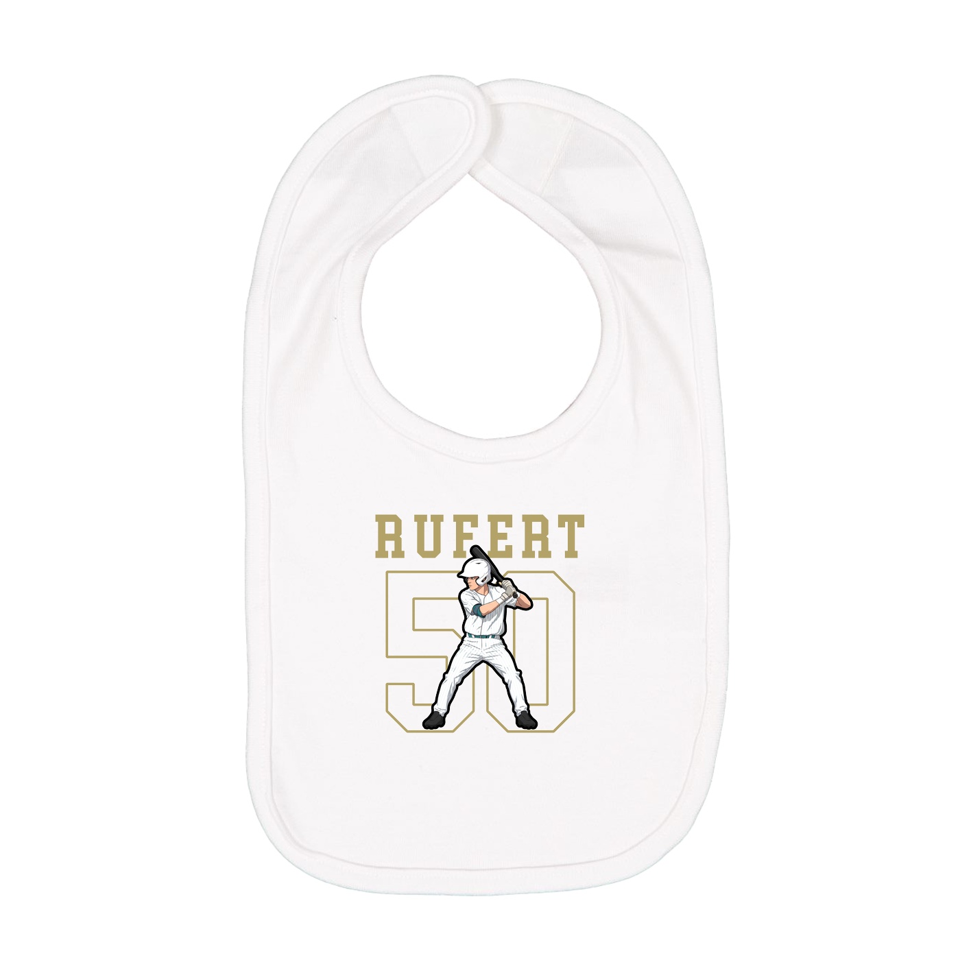 Infant Bib — Shirsey in White