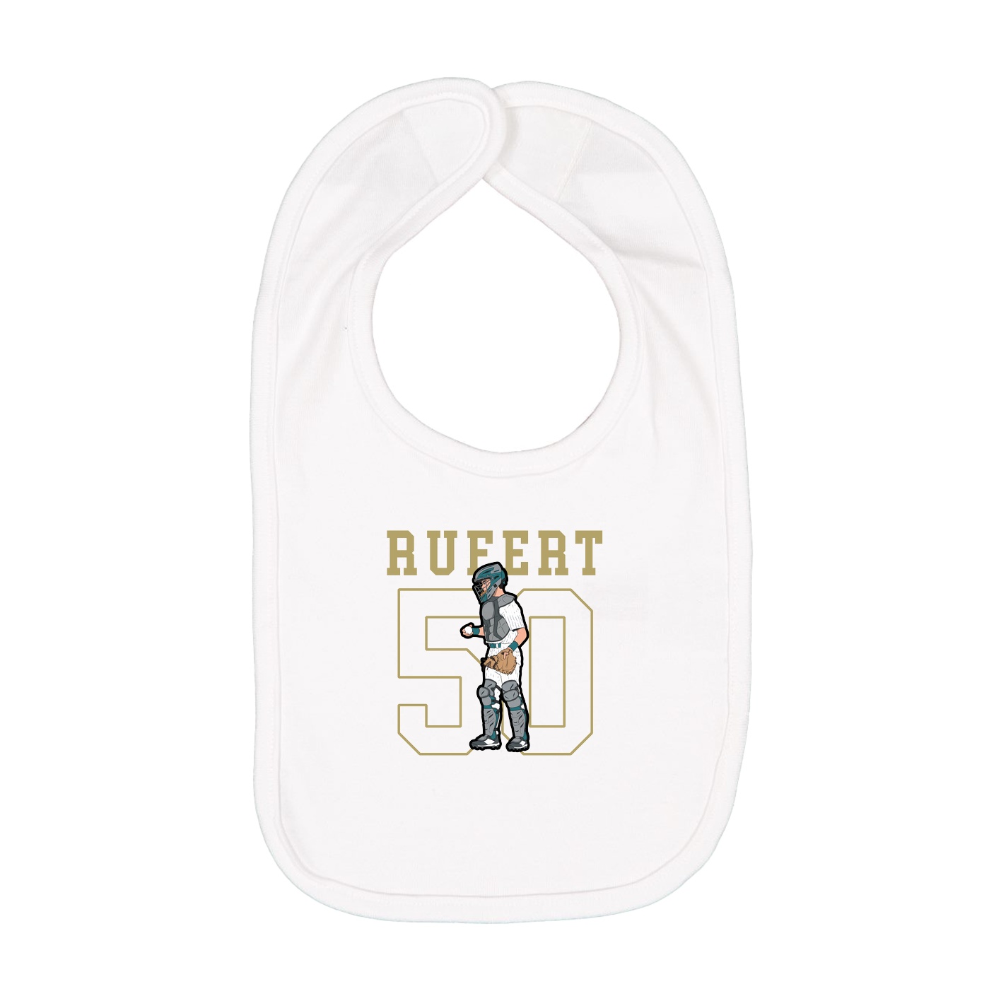 Infant Bib — Shirsey in White