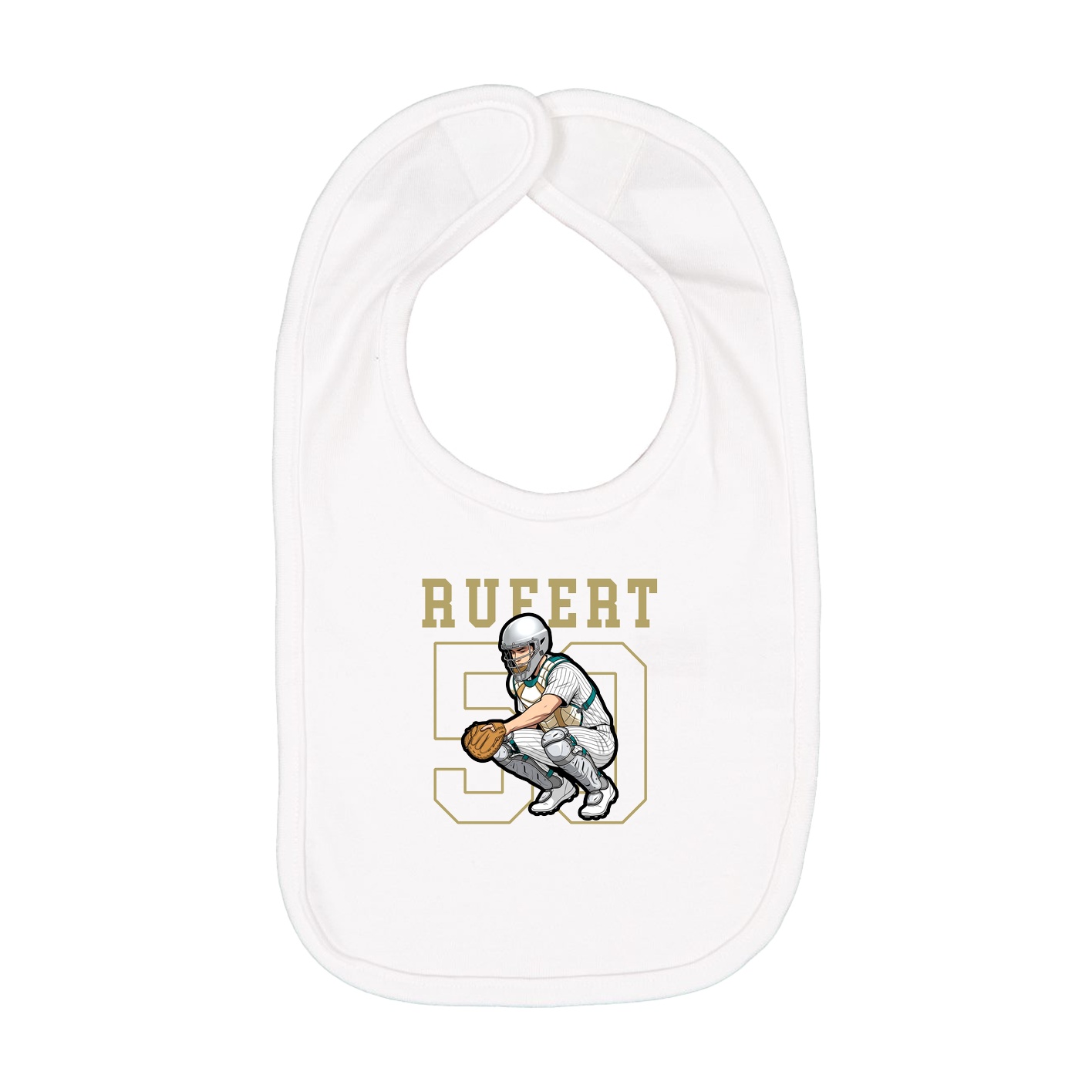 Infant Bib — Shirsey in White