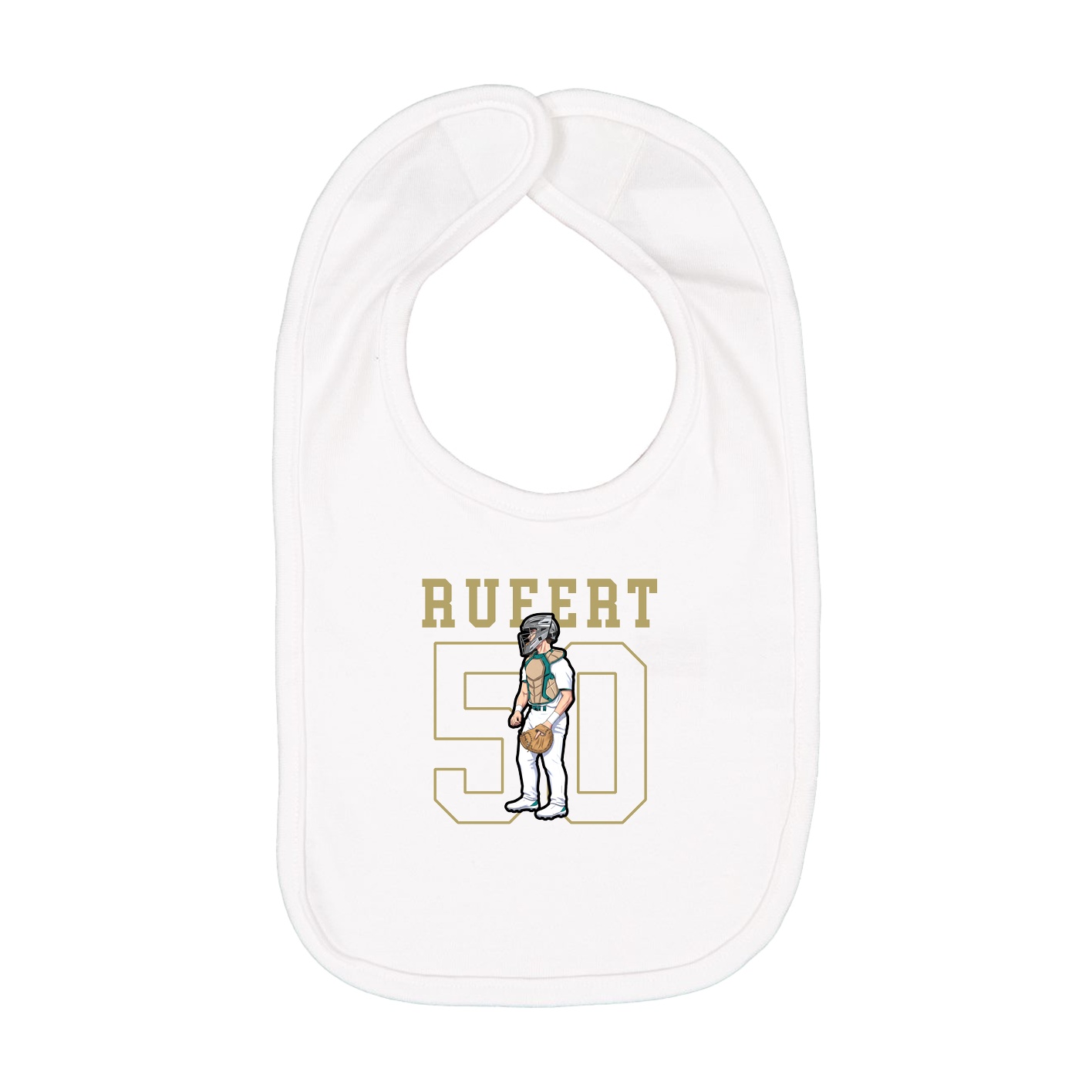 Infant Bib — Shirsey in White